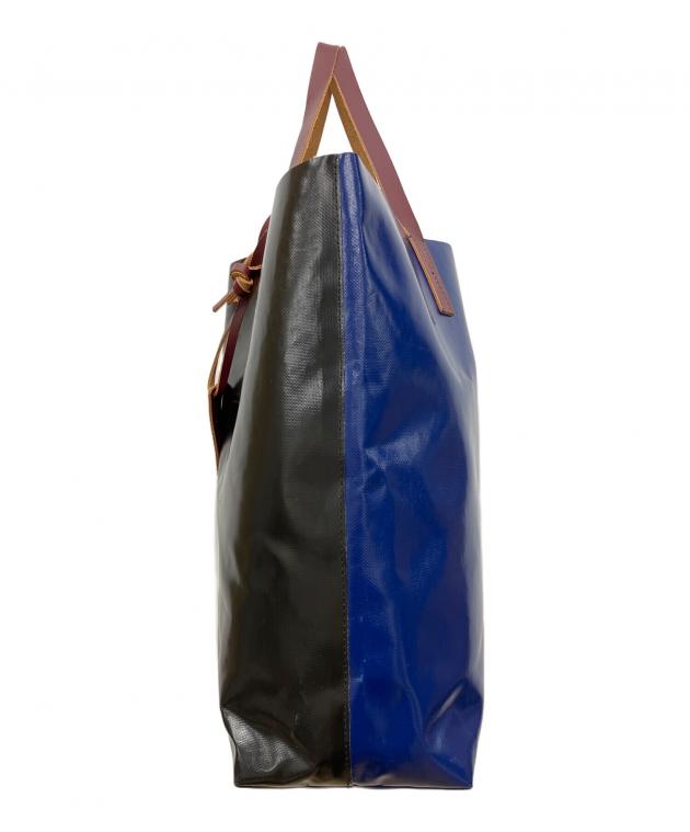 中古・古着通販】MARNI (マルニ) バイカラーロゴPVCトートバッグ