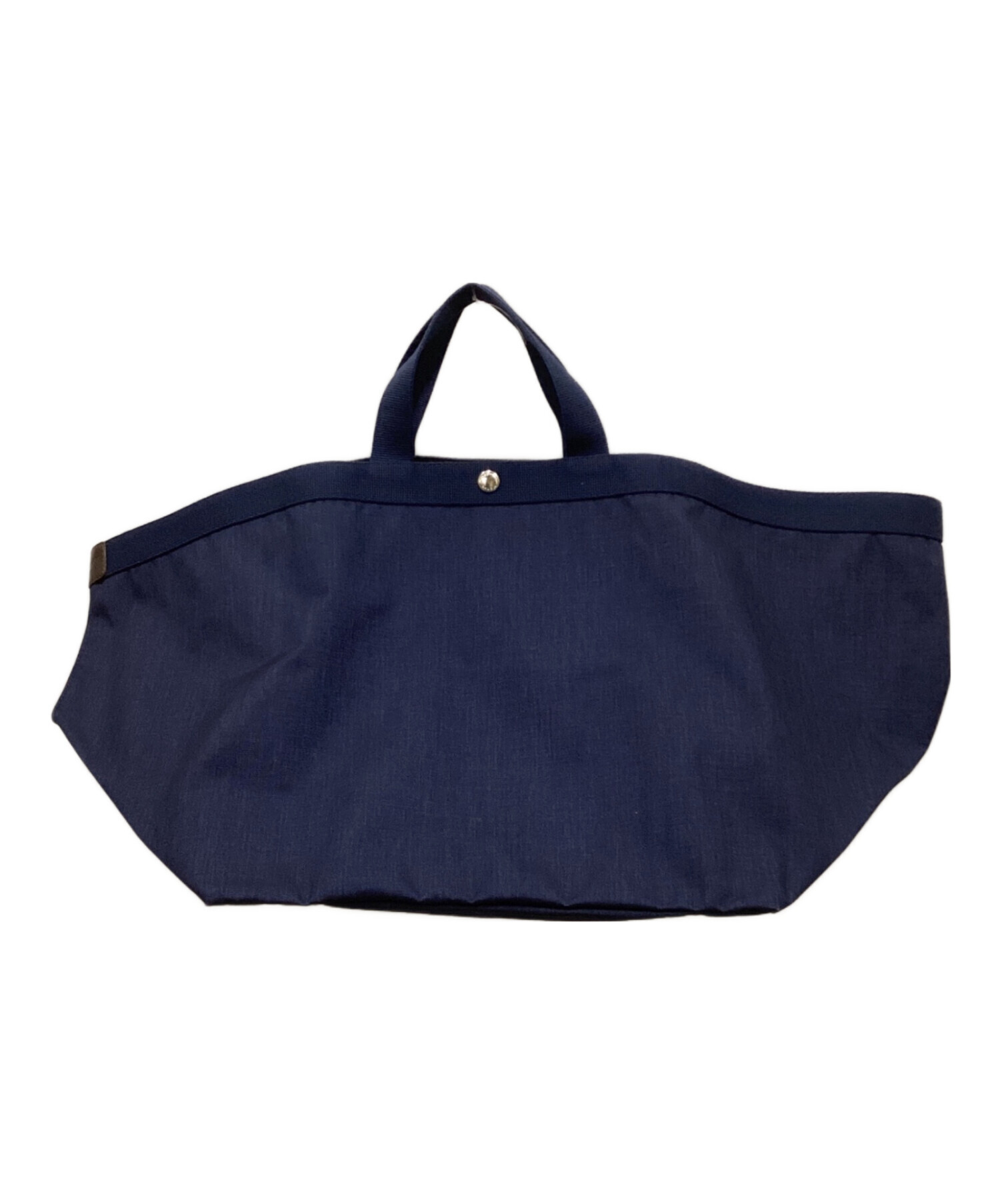 Herve Chapelier ネイビー×ブルー 舟型 ハンドバッグ 中古・古着通販】Herve Chapelier (エルベシャプリエ) 舟型トート