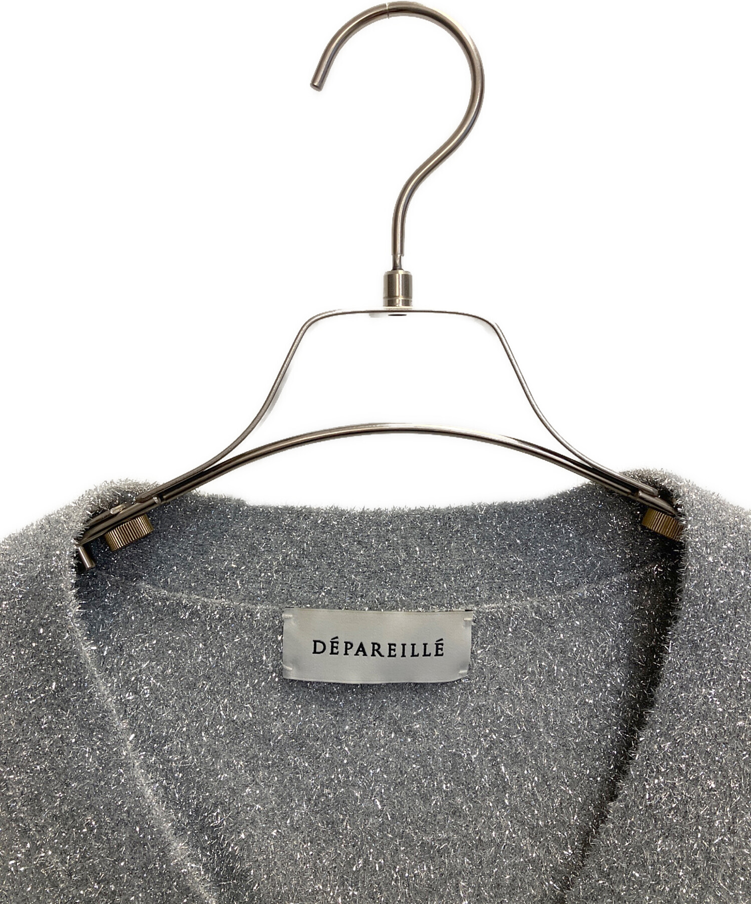 中古・古着通販】DEPAREILLE (デパリエ) Vネックラメカーディガン