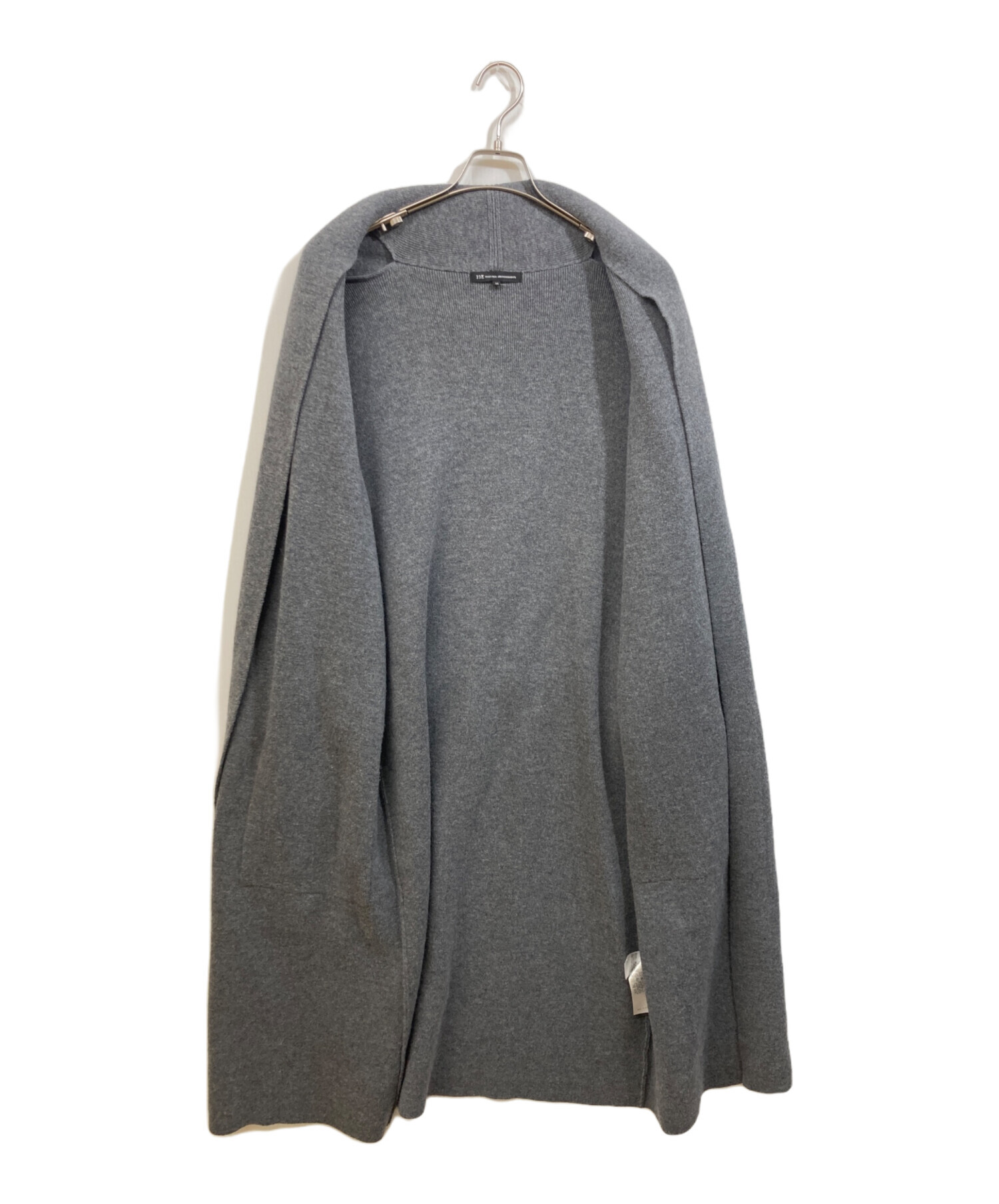ウールカシミヤビーバー スタンドカラー コート ⁄ 23区 L 23区 グレー 