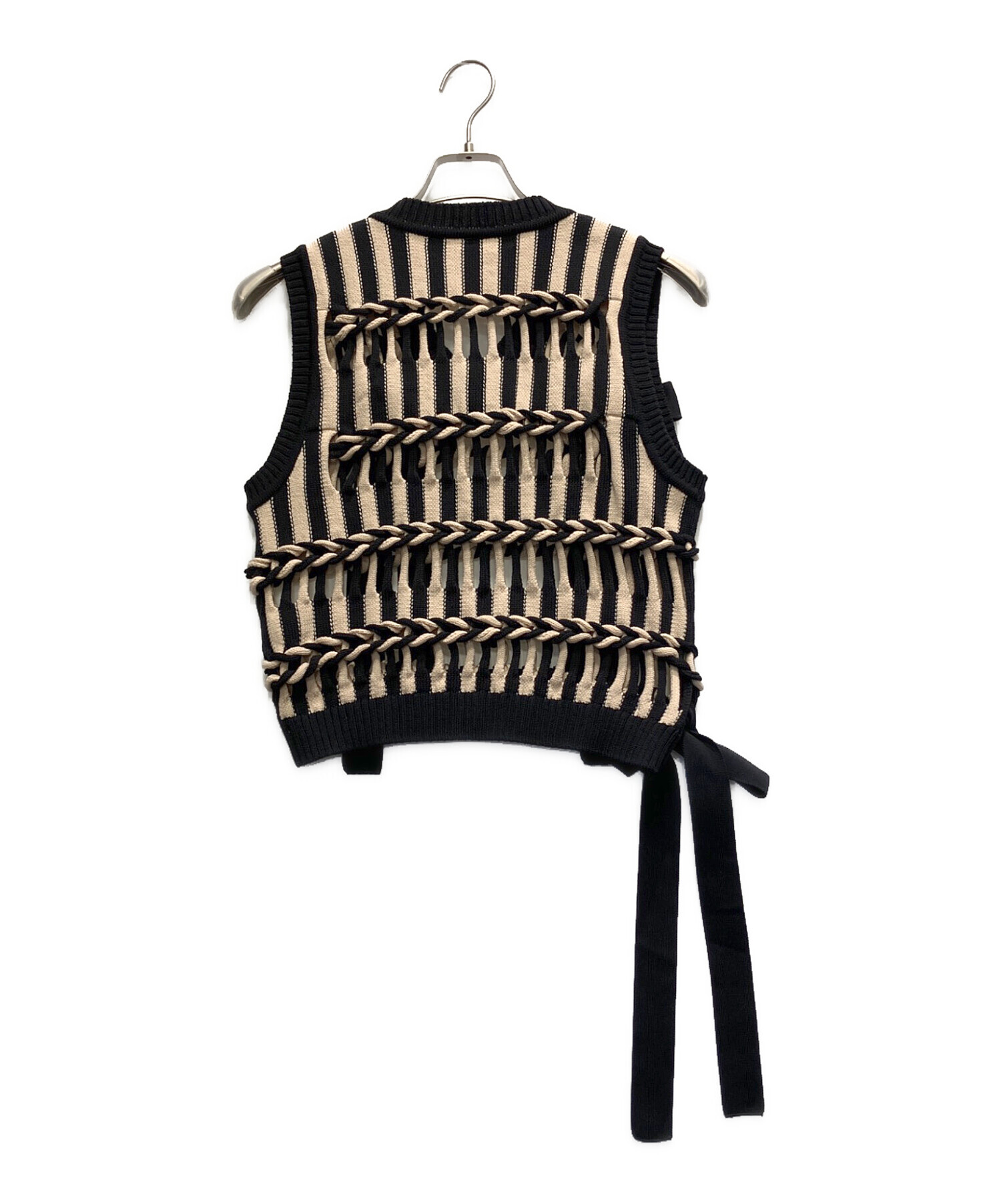 中古・古着通販】LEINWANDE (ラインヴァンド) Braids Stripe Knitted