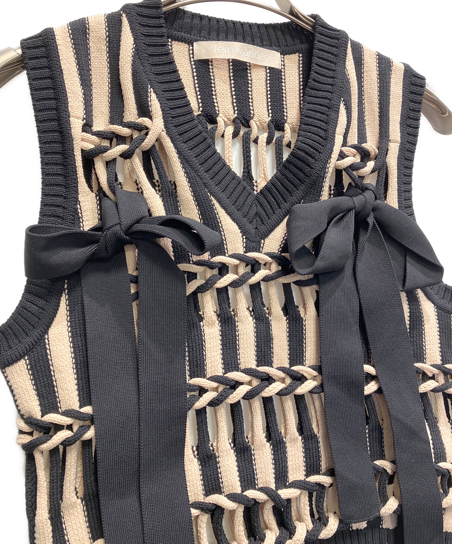 leinwande Braids Stripe Knitted Vest 【公式通販】