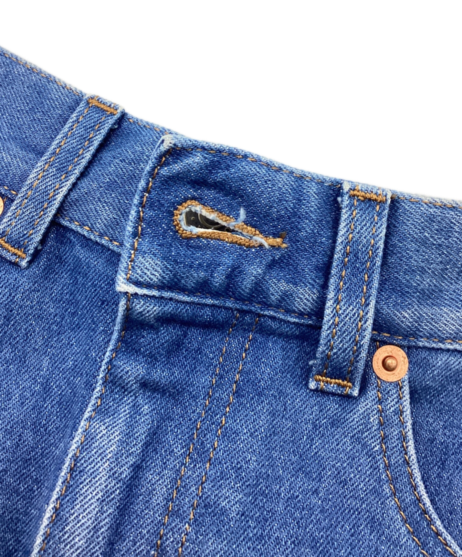 中古・古着通販】GUCCI (グッチ) デニムスカート ブルー サイズ:38