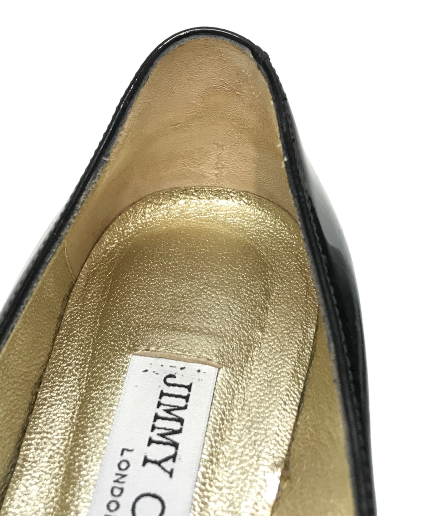 『極美品』JIMMY CHOO オペラシューズ パンプス フラット リボン 黒 極美品』JIMMY CHOO オペラシューズ パンプス フラット リボン 黒