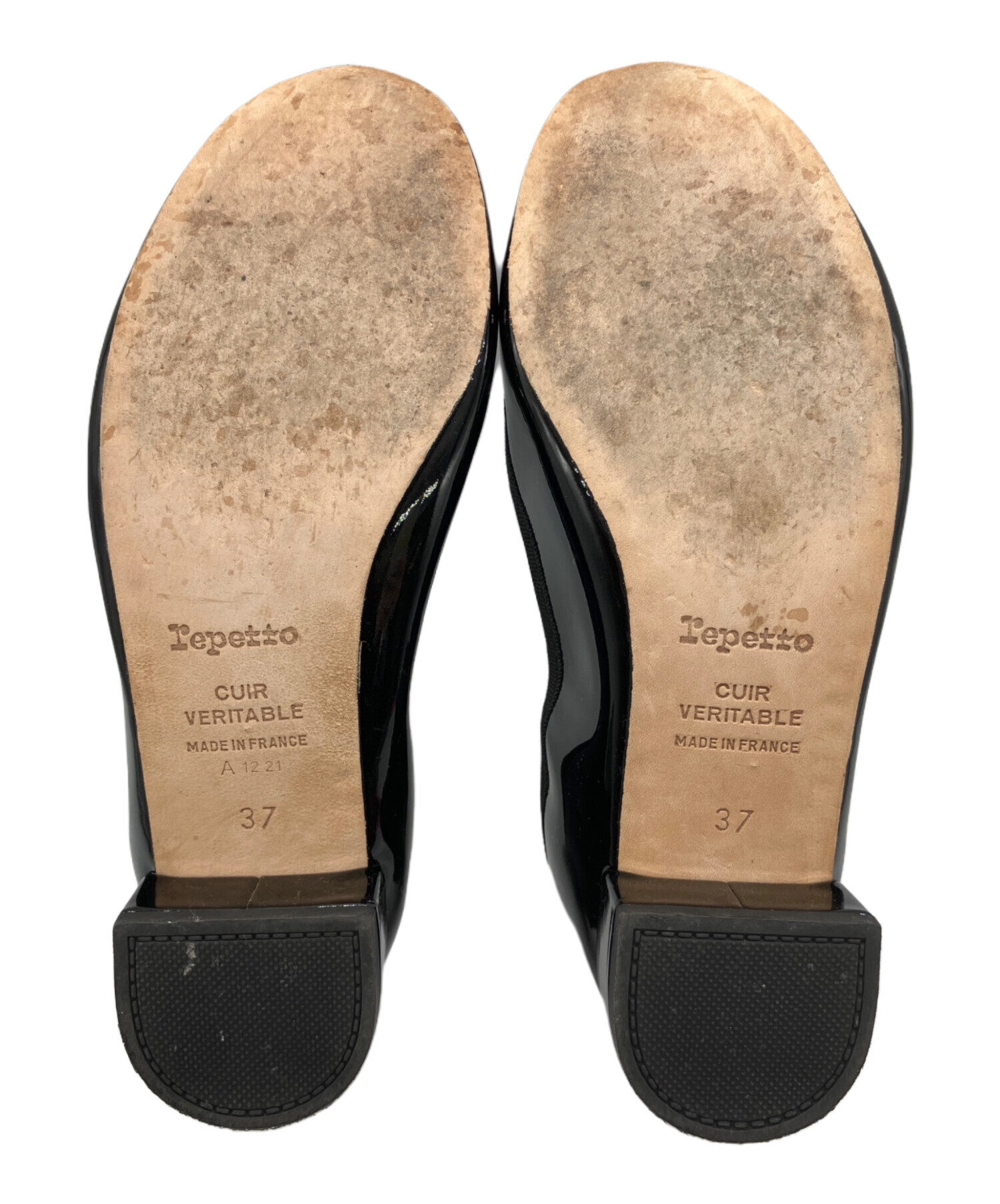 中古・古着通販】repetto (レペット) エナメルバレエシューズ ブラック