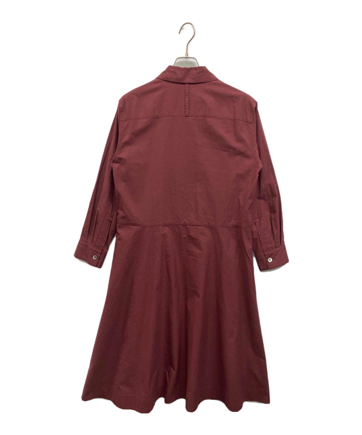 美品 マーガレットハウエル コットンシルクバックボタンワンピース 5.9万 中古・古着通販】MARGARET HOWELL (マーガレットハウエル) MATT COTTON
