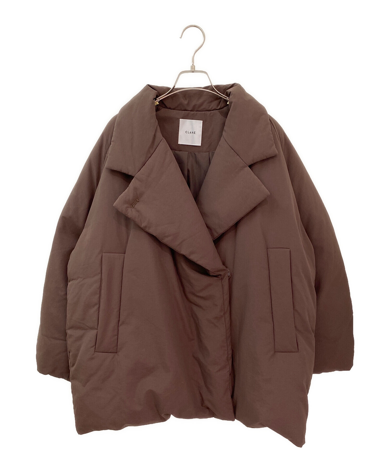 中古・古着通販】CLANE (クラネ) COCOON SHORT DOWN COAT ブラウン