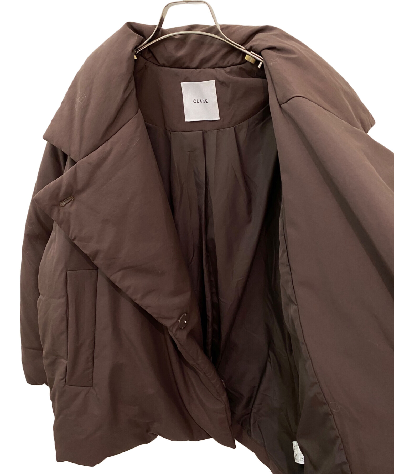 中古・古着通販】CLANE (クラネ) COCOON SHORT DOWN COAT ブラウン