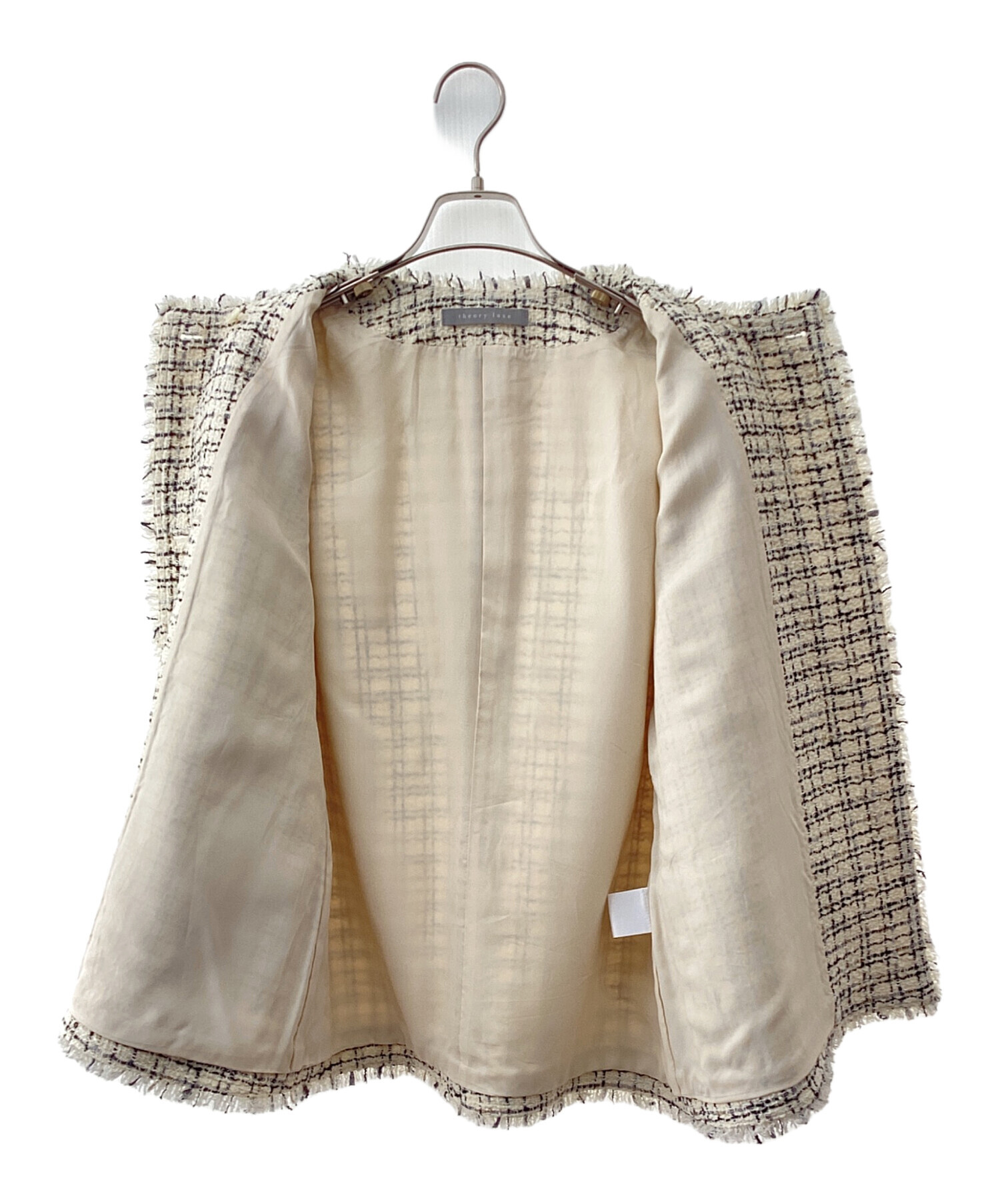 中古・古着通販】theory luxe (セオリーリュクス) ノーカラーツイード