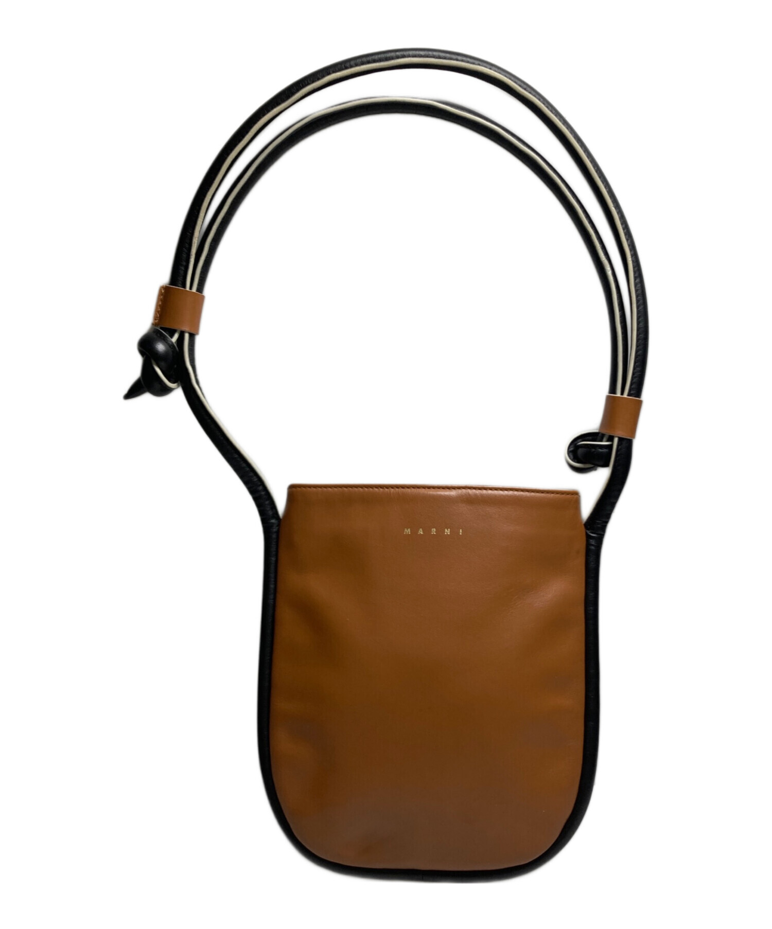 中古・古着通販】MARNI (マルニ) MARCEL KNOT フラットバッグ ブラウン