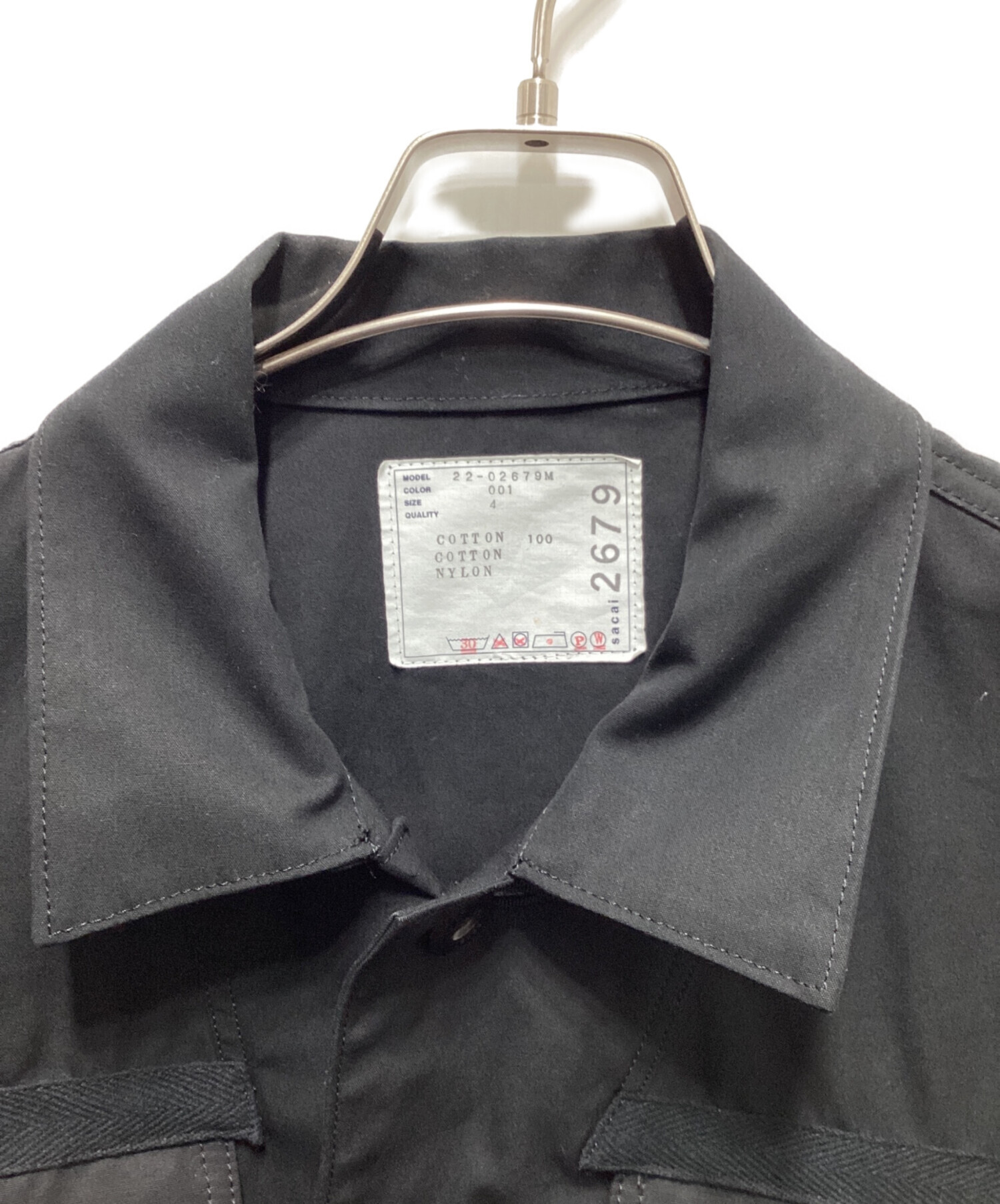 中古・古着通販】sacai (サカイ) Cotton Weather Mix Blouson ブラック