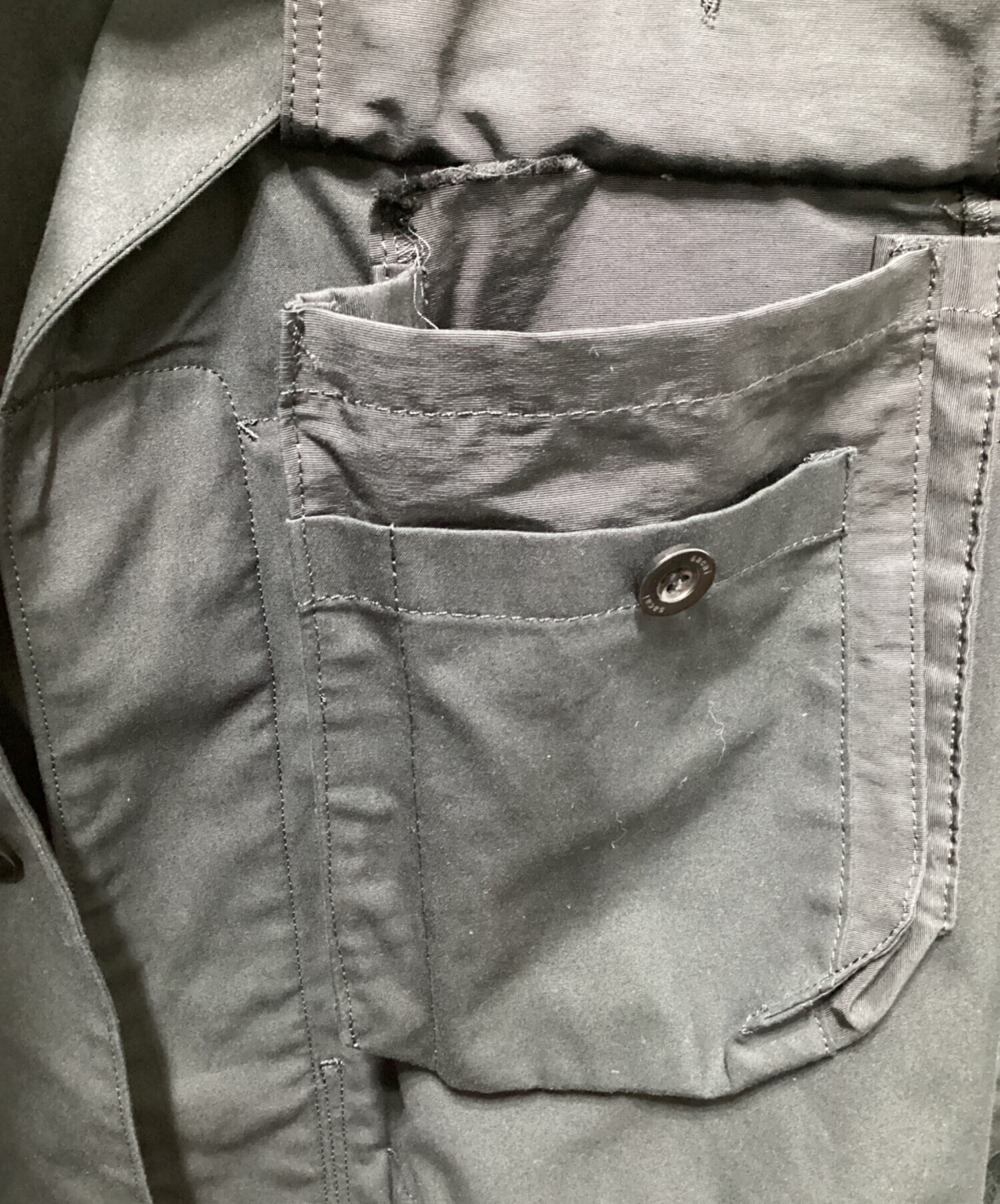 中古・古着通販】sacai (サカイ) Cotton Weather Mix Blouson ブラック