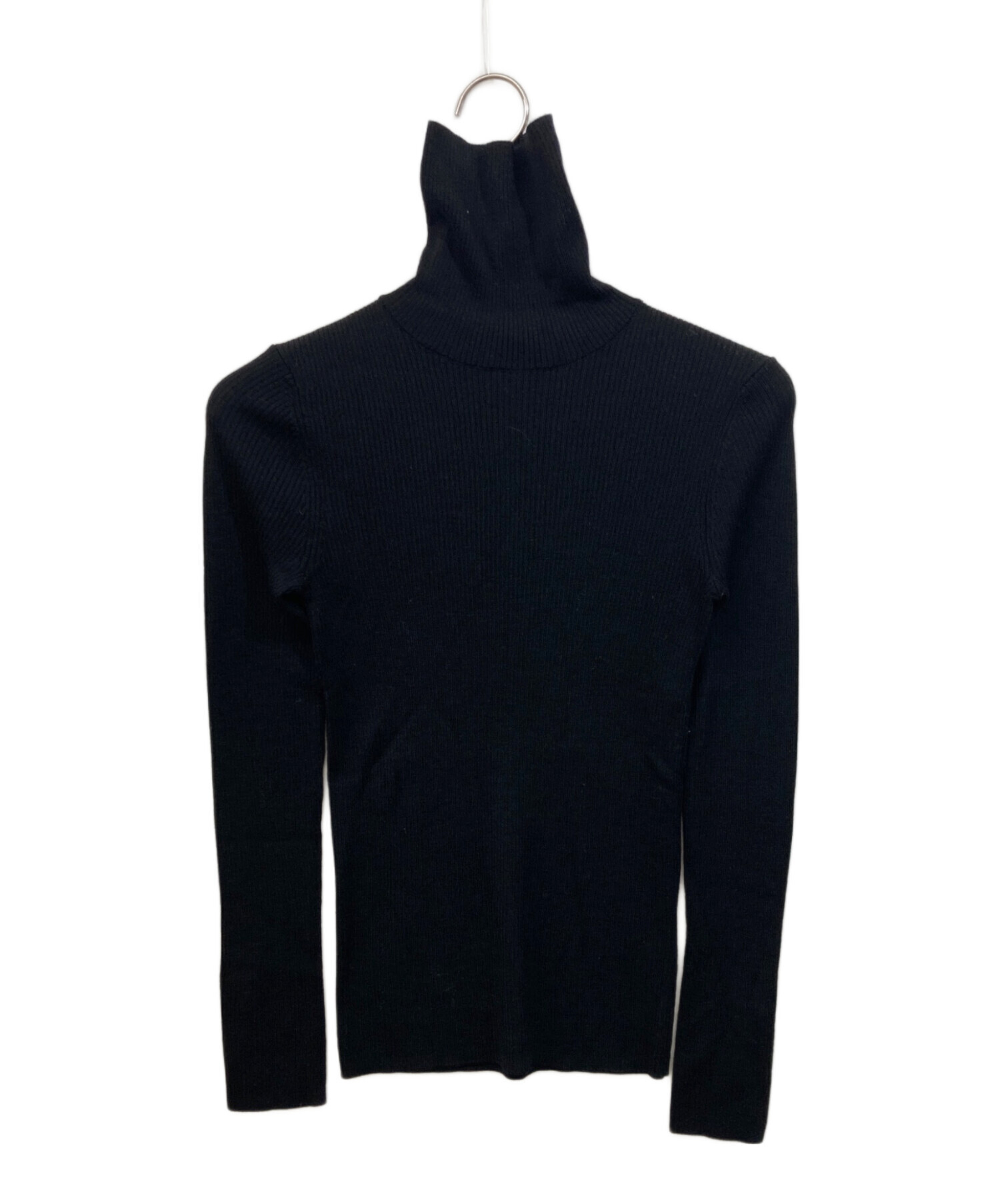 CRESTBRIDGE リブニットタートルネック M ブラック 中古・古着通販】BLUE LABEL CRESTBRIDGE (ブルーレーベルクレスト