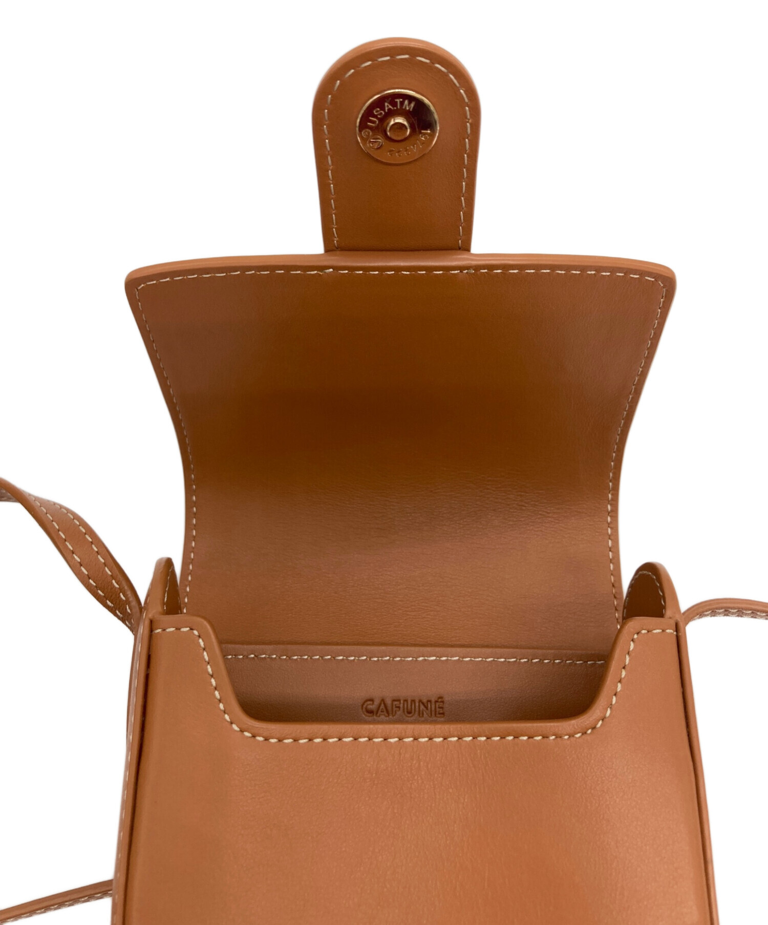 中古・古着通販】CAFUNE (カフネ) レザースマホショルダー ブラウン