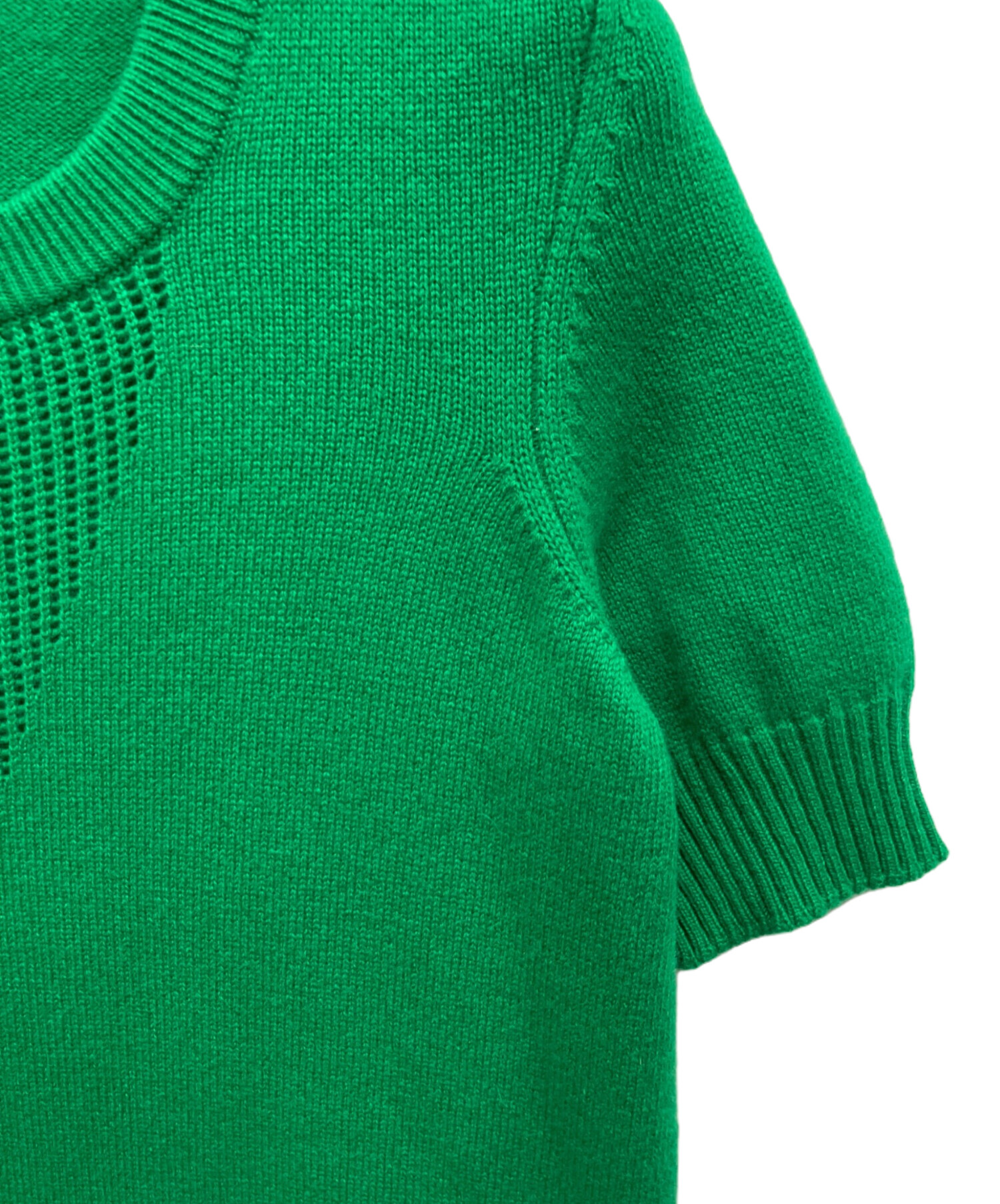 HERMES エルメス ニット ワンピース Hロゴ ショートスリーブ 36 HERMES（エルメス） ワンピース 38 ニットワンピース Hロンド ブラック