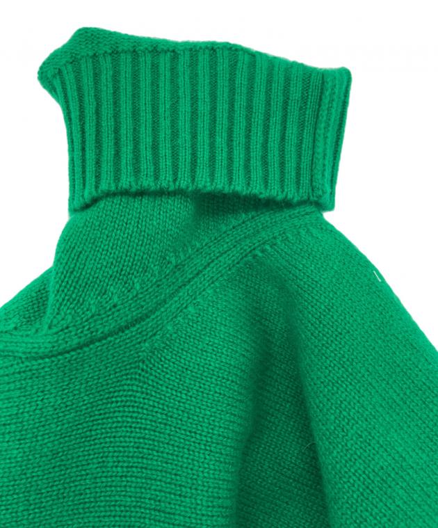 ☆エルメス HERMES ワンピース カシミア グリーン 中古・古着通販】HERMES (エルメス) カシミヤショートスリーブニット