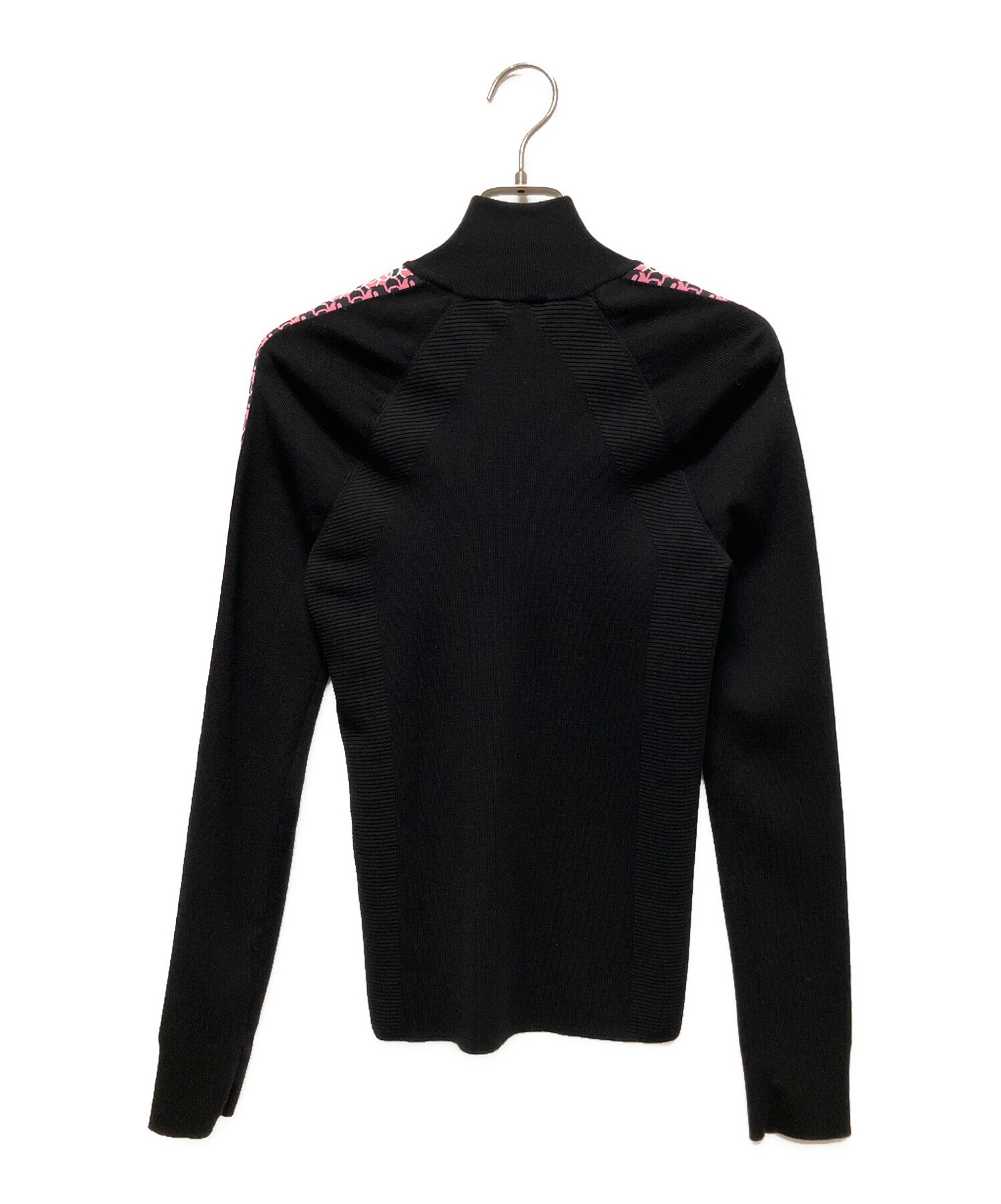 中古・古着通販】CHANEL (シャネル) ハーフジップニット ブラック