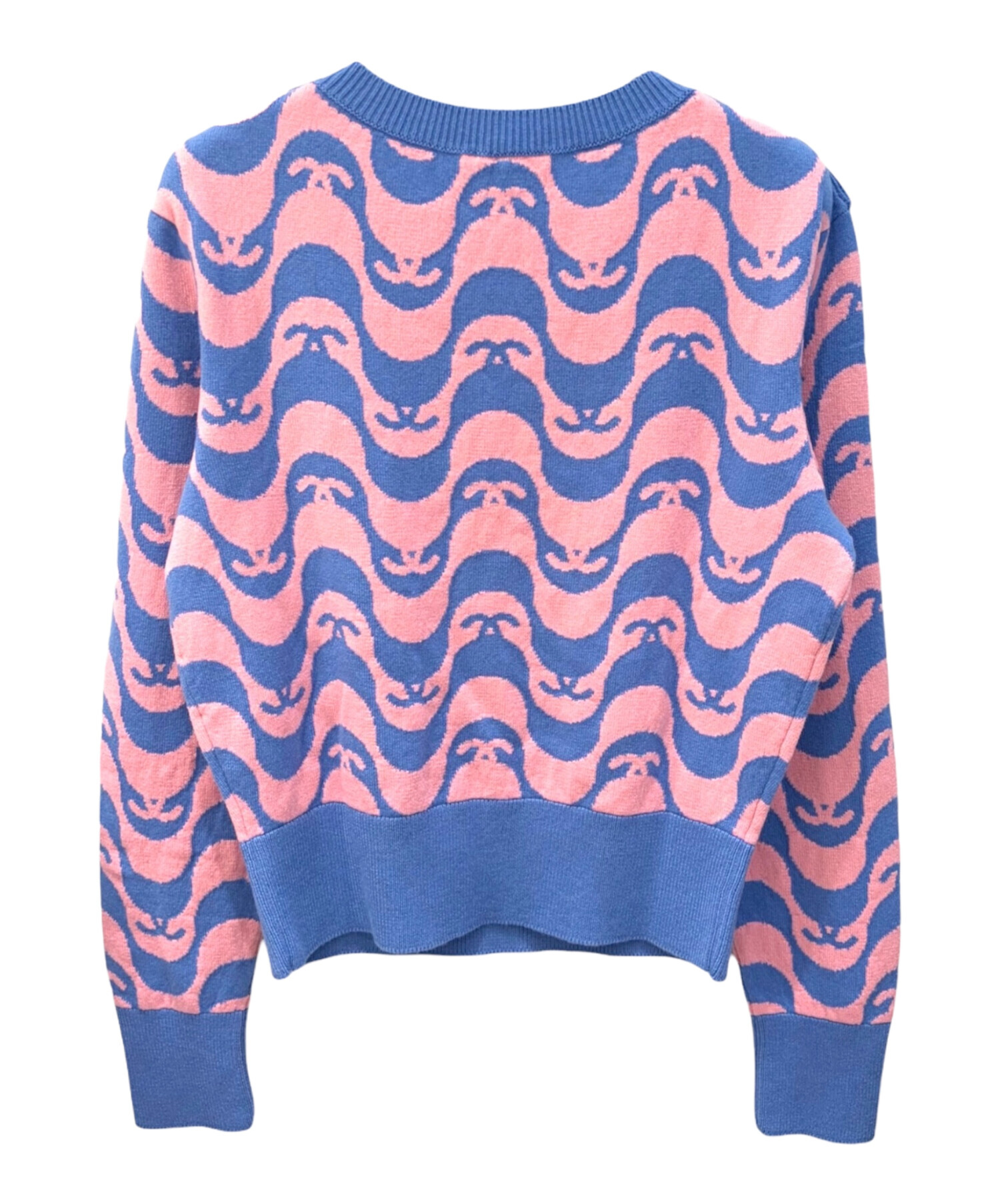 中古・古着通販】CHANEL (シャネル) カシミヤココボタンバイカラー