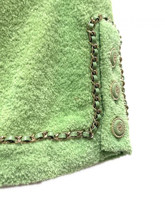 CHANEL 00T コットン パイル カーディガン 中古・古着通販】CHANEL (シャネル) Chanel Cotton Cardigan/ノー