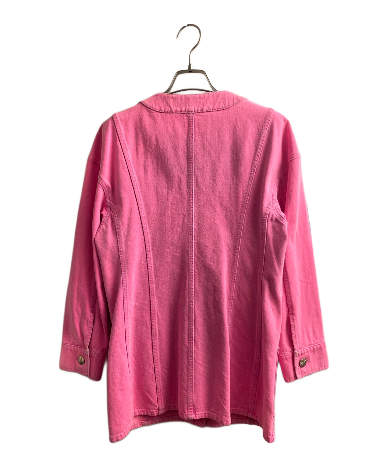 中古・古着通販】CHANEL (シャネル) ノーカラーデニムジャケット