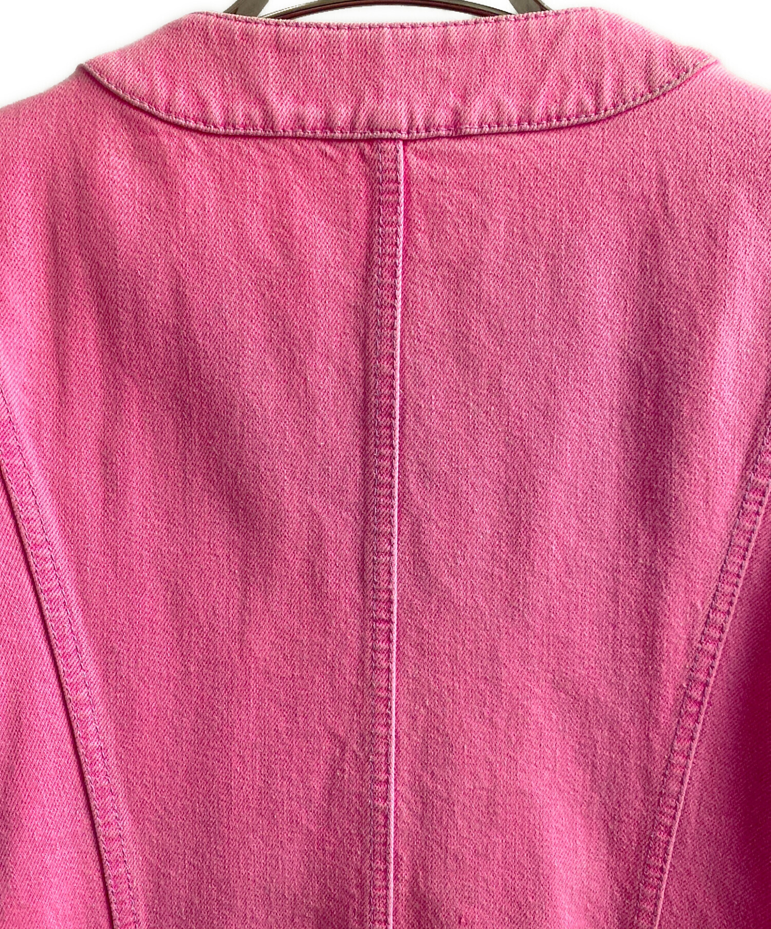 中古・古着通販】CHANEL (シャネル) ノーカラーデニムジャケット