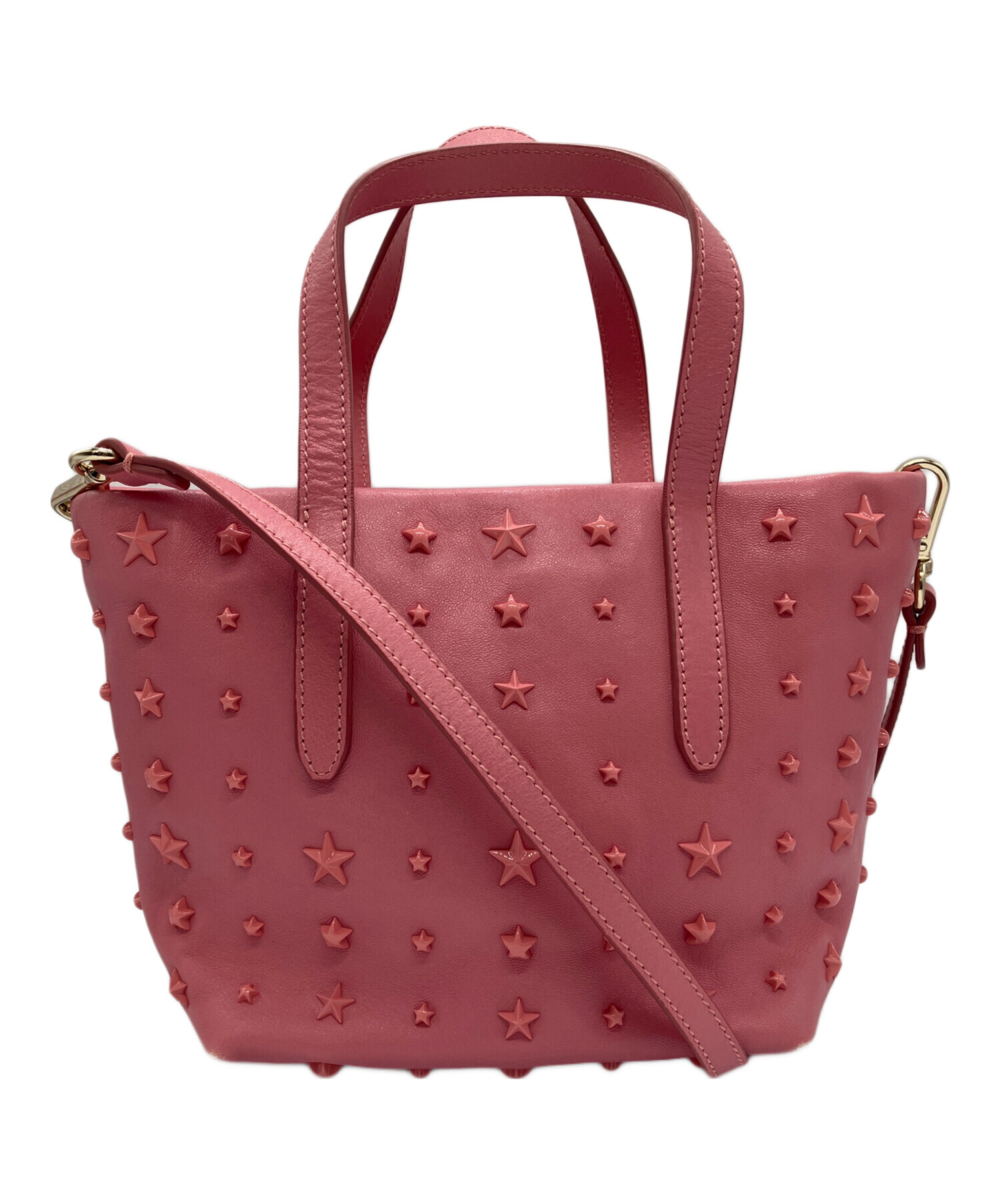 中古・古着通販】JIMMY CHOO (ジミーチュウ) 2WAYバッグ ピンク