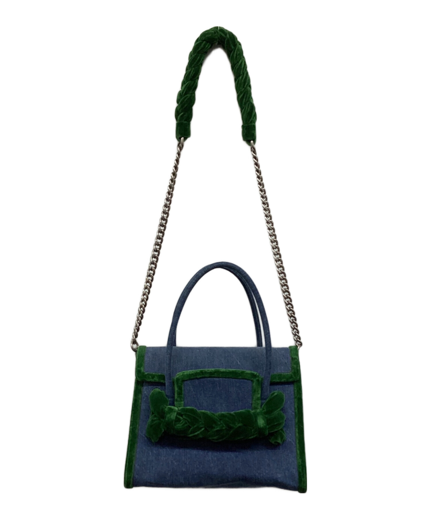 中古・古着通販】MIU MIU (ミュウミュウ) 2WAYバッグ インディゴ 