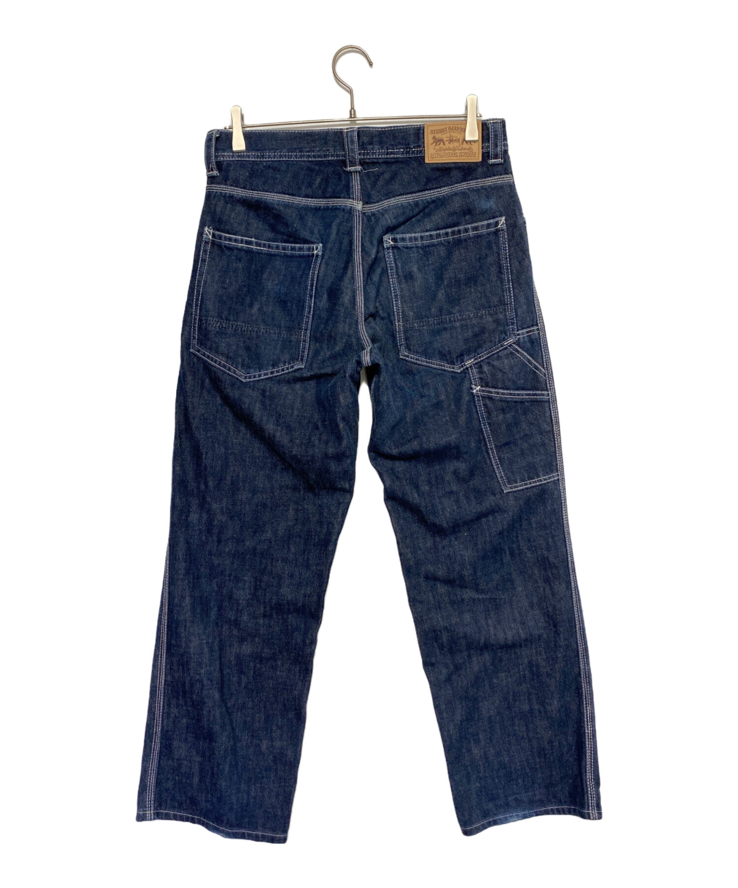 ステューシー STUSSY デニム ペインターダブルニーパンツ レア！stussy 