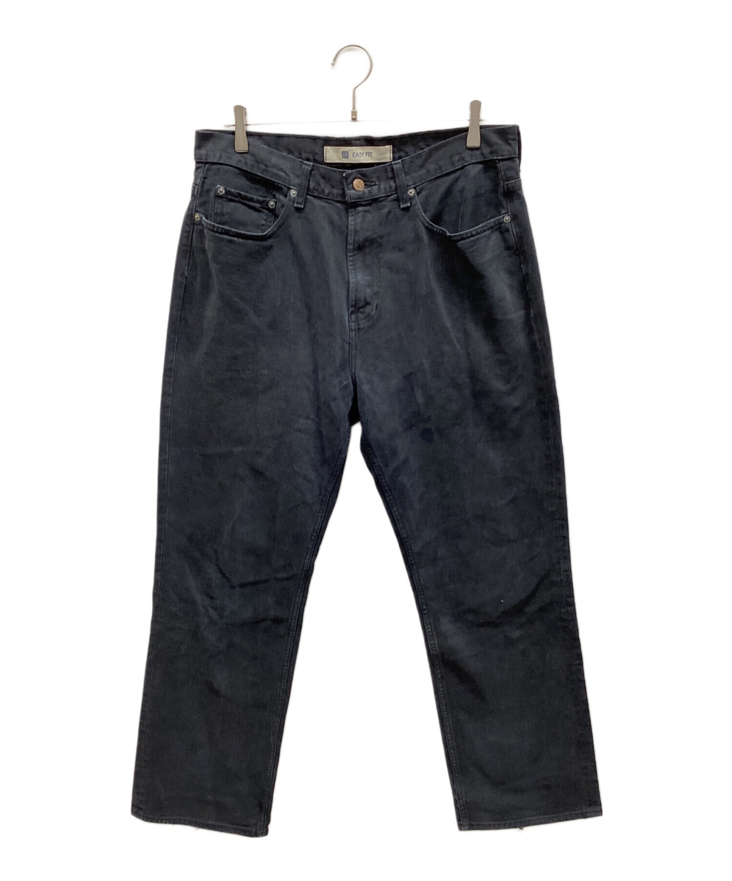 中古・古着通販】GAP (ギャップ) EASY FIT 後染めブラックデニム 