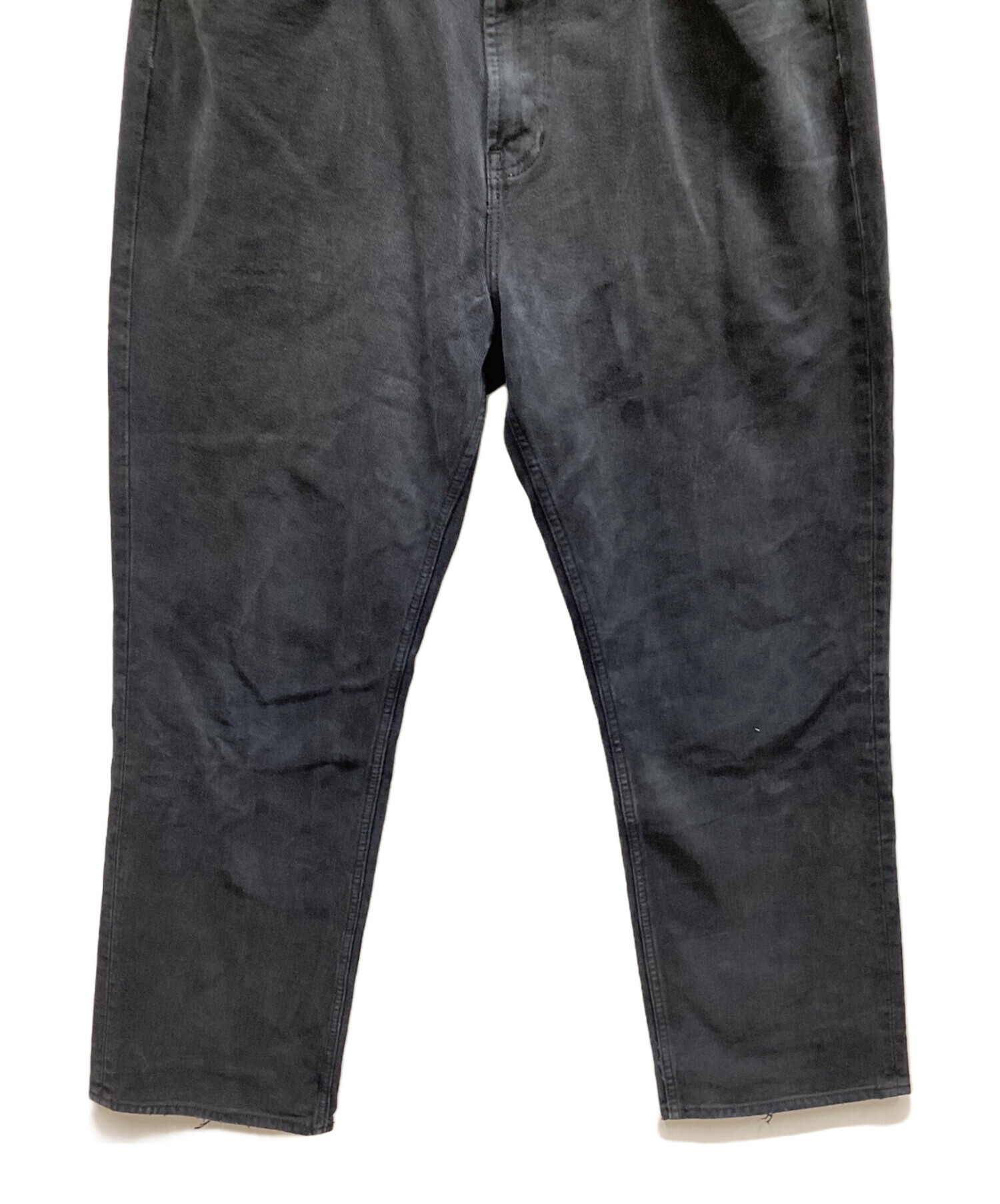 中古・古着通販】GAP (ギャップ) EASY FIT 後染めブラックデニム 