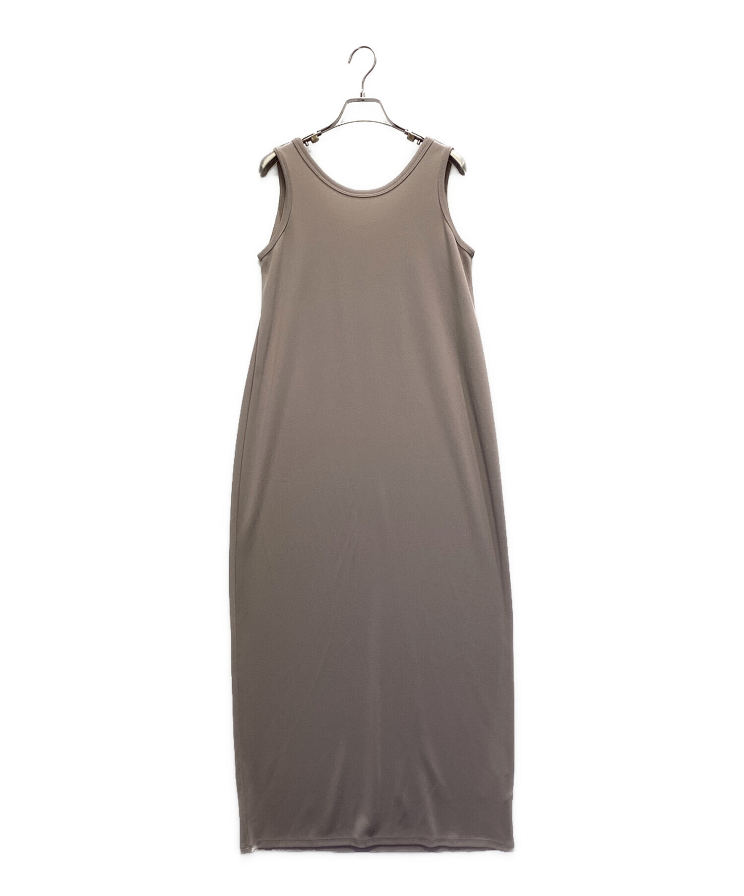 美品✨Plage リブタンクワンピース　25SS 38 ブラウン　日本製 中古・古着通販】Plage (プラージュ) リブタンクワンピース ベージュ