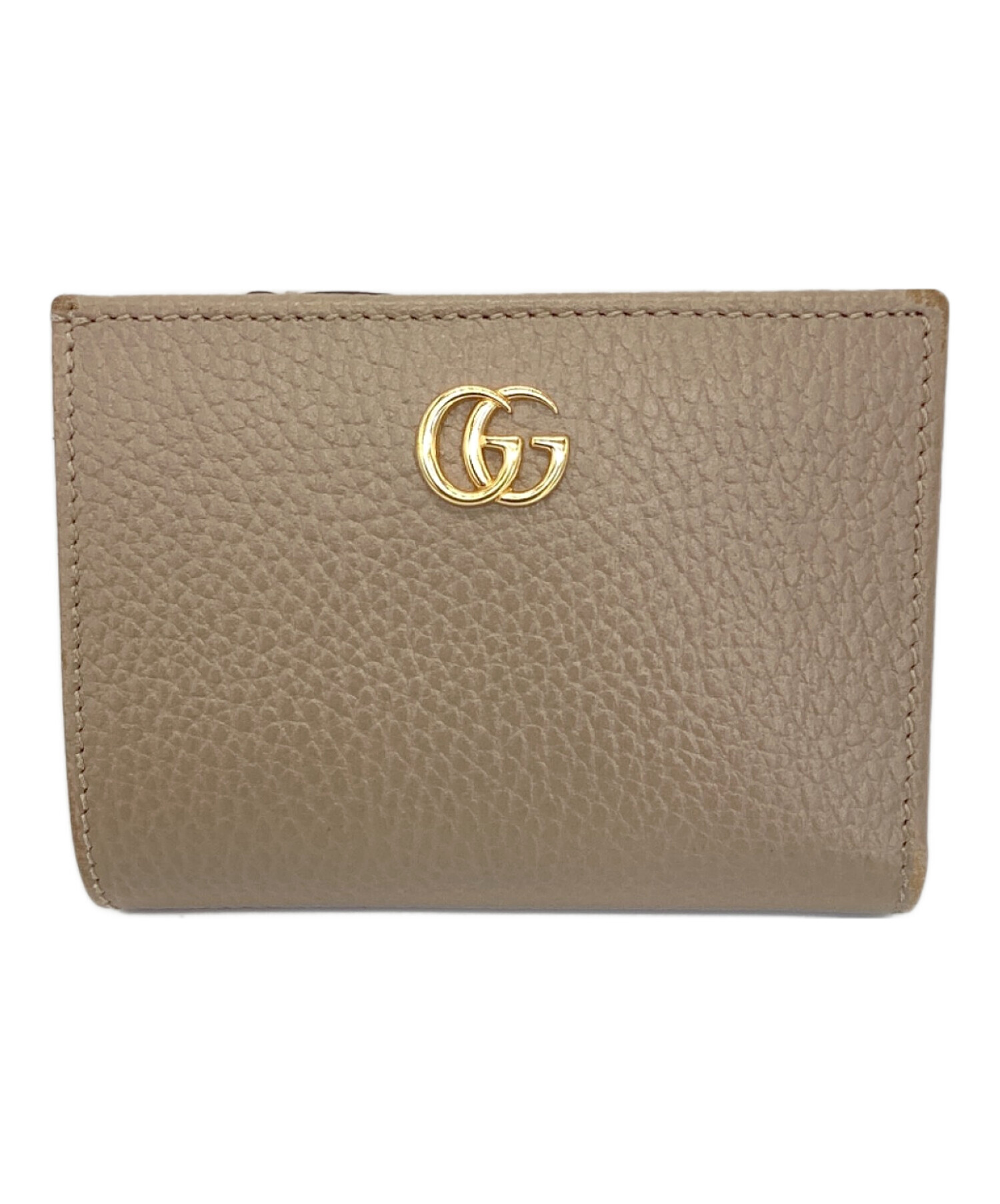 中古・古着通販】GUCCI (グッチ) ダブルG スモールウォレット ベージュ 