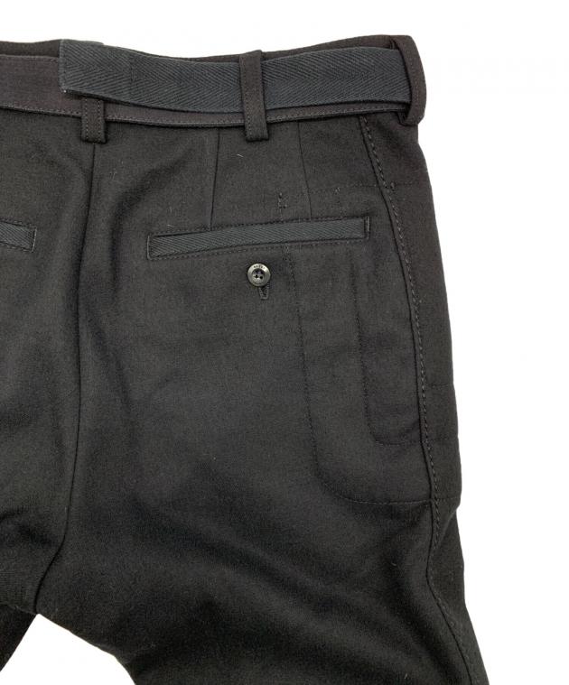 中古・古着通販】sacai (サカイ) Wool Melton Pants ブラック サイズ:1