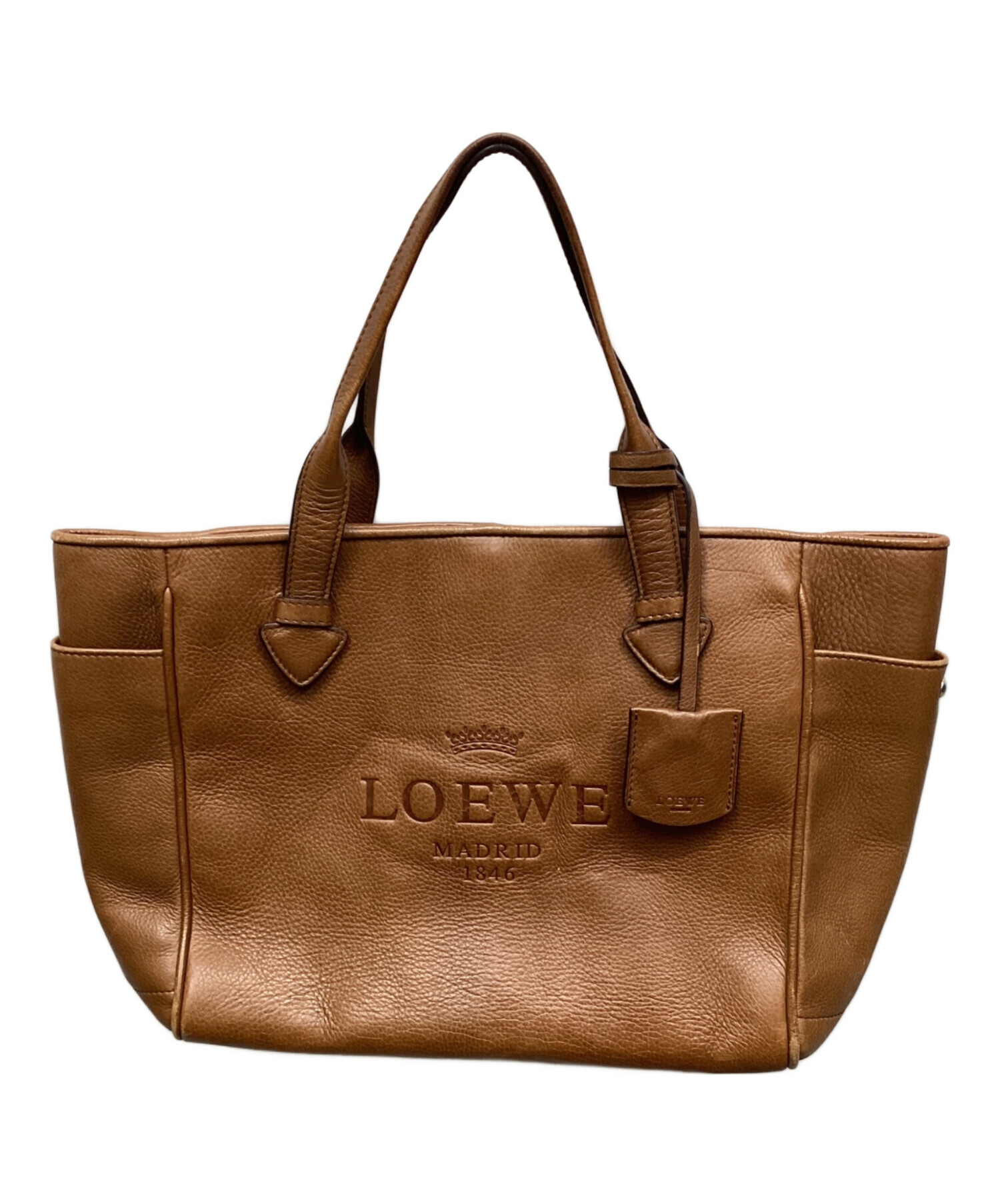 中古・古着通販】LOEWE (ロエベ) ヘリテージ トート バッグ ブラウン 