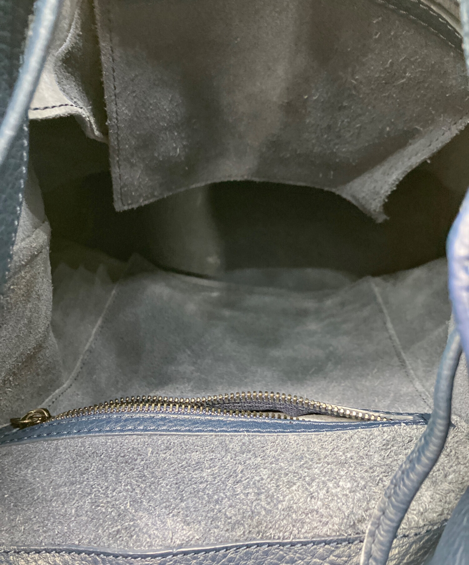 中古・古着通販】Meli Melo (メリ・メロ) レザーバックパック ネイビー 