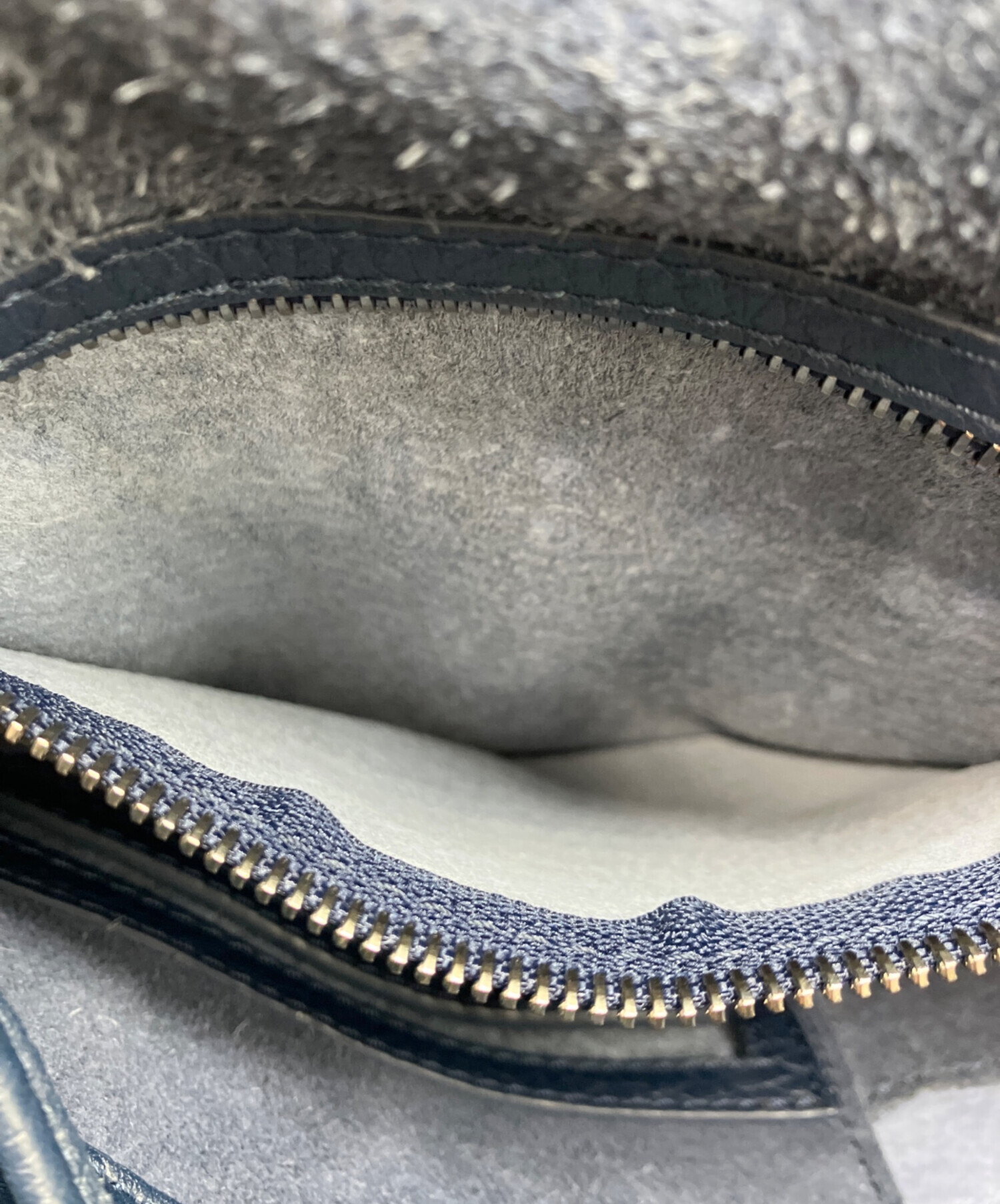 中古・古着通販】Meli Melo (メリ・メロ) レザーバックパック ネイビー 