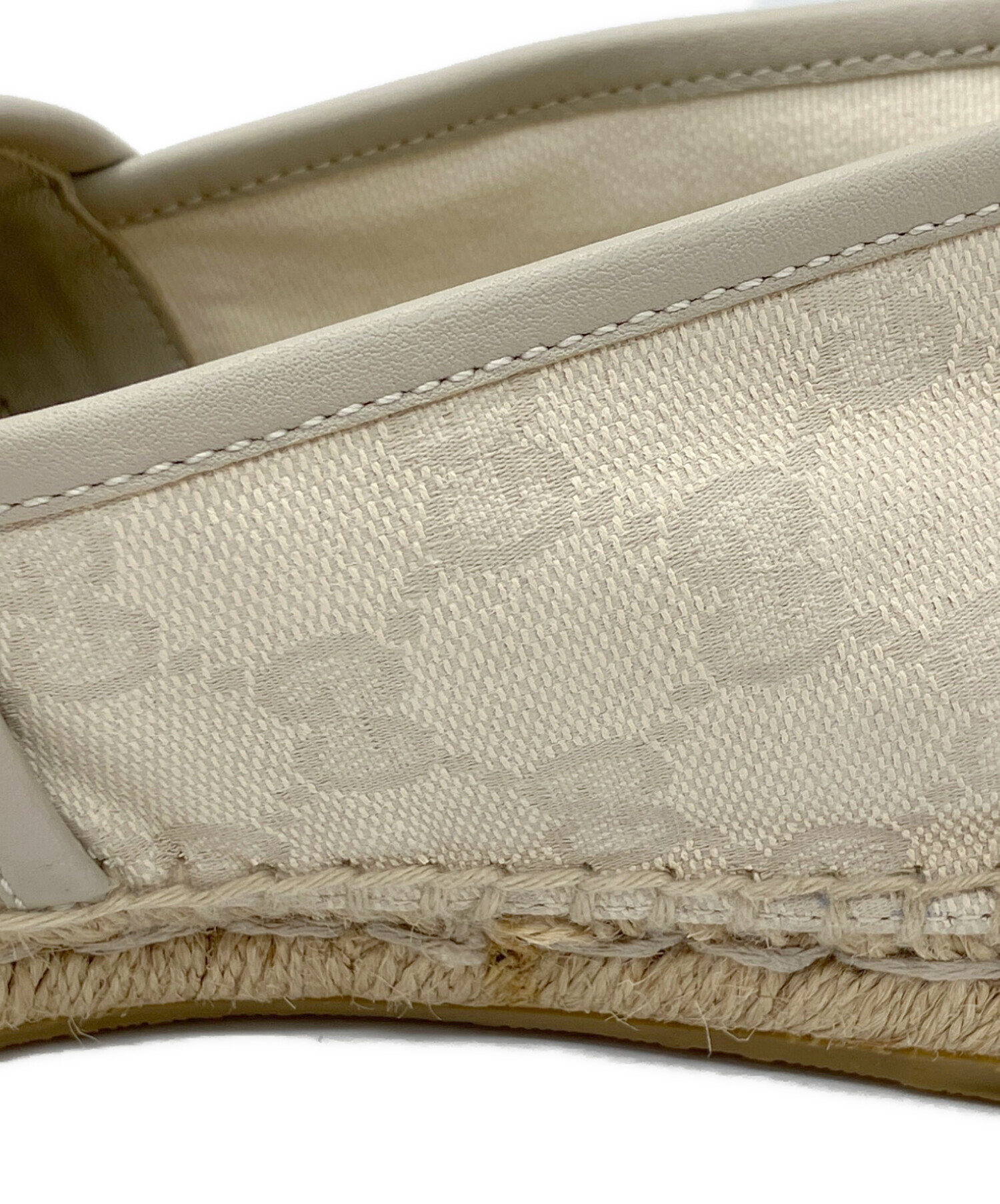 中古・古着通販】GUCCI (グッチ) エスパドリーユ ベージュ サイズ: 左8