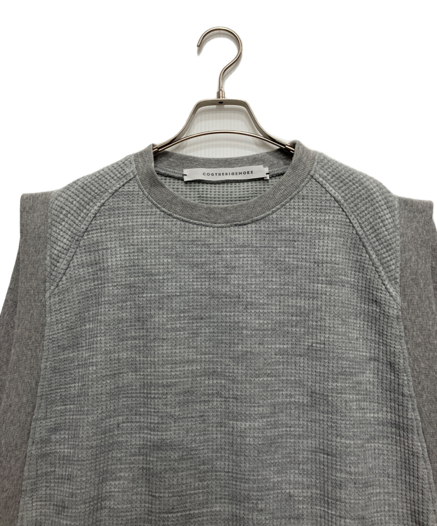 COGTHEBIGSMOKE ダークグレー ニットベスト 中古・古着通販】COGTHEBIGSMOKE (コグザビッグスモーク) HARBOR VEST