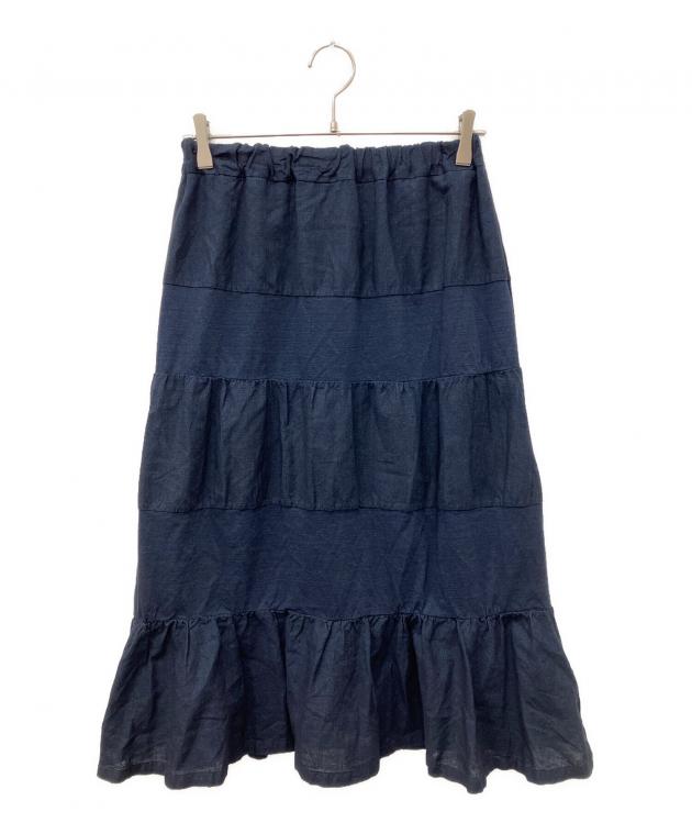 パラスパレスインディゴスカート 中古・古着通販】Pal'las Palace (パラスパレス) インディゴティアード