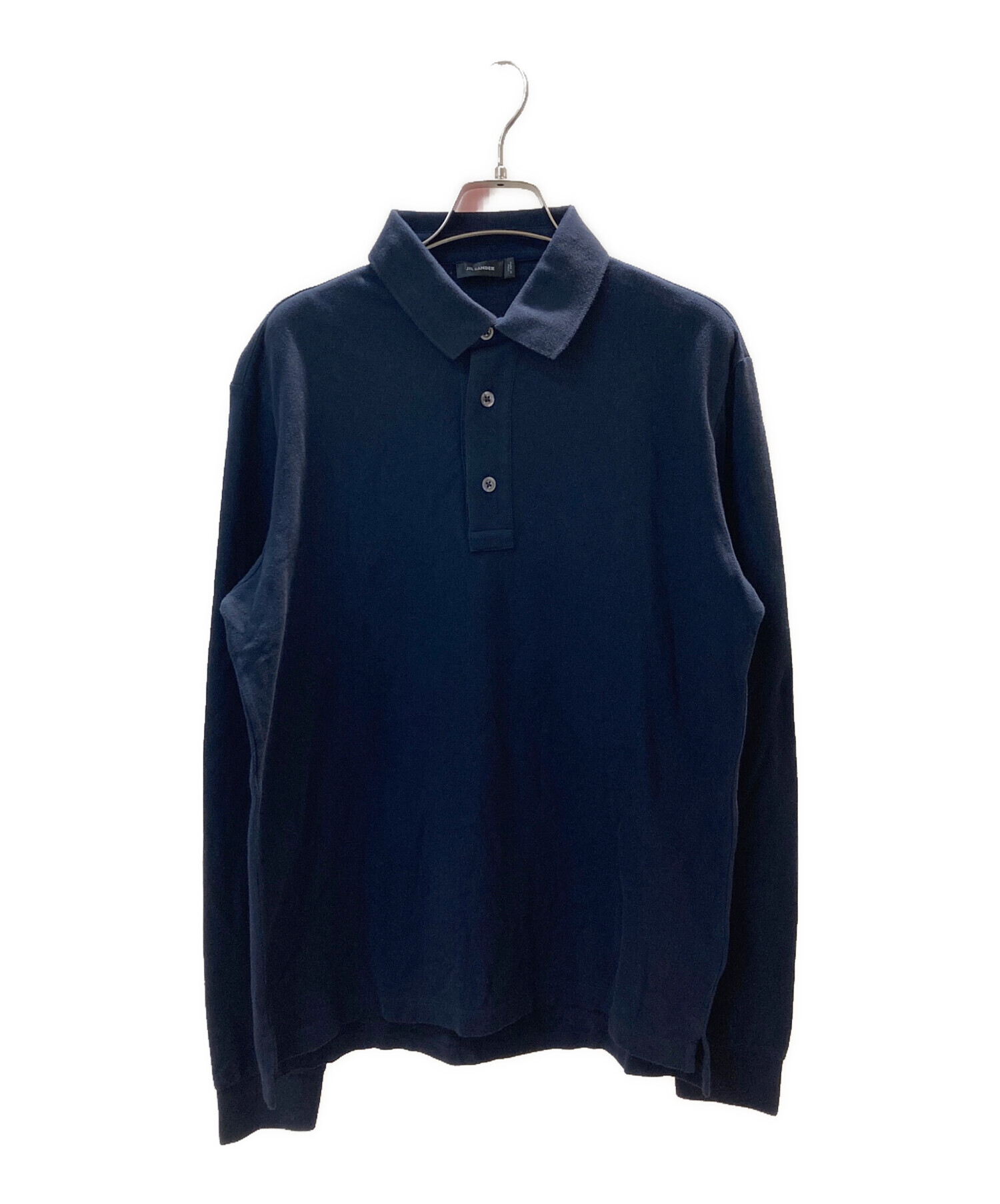 中古・古着通販】JIL SANDER (ジルサンダー) ポロシャツ ネイビー 