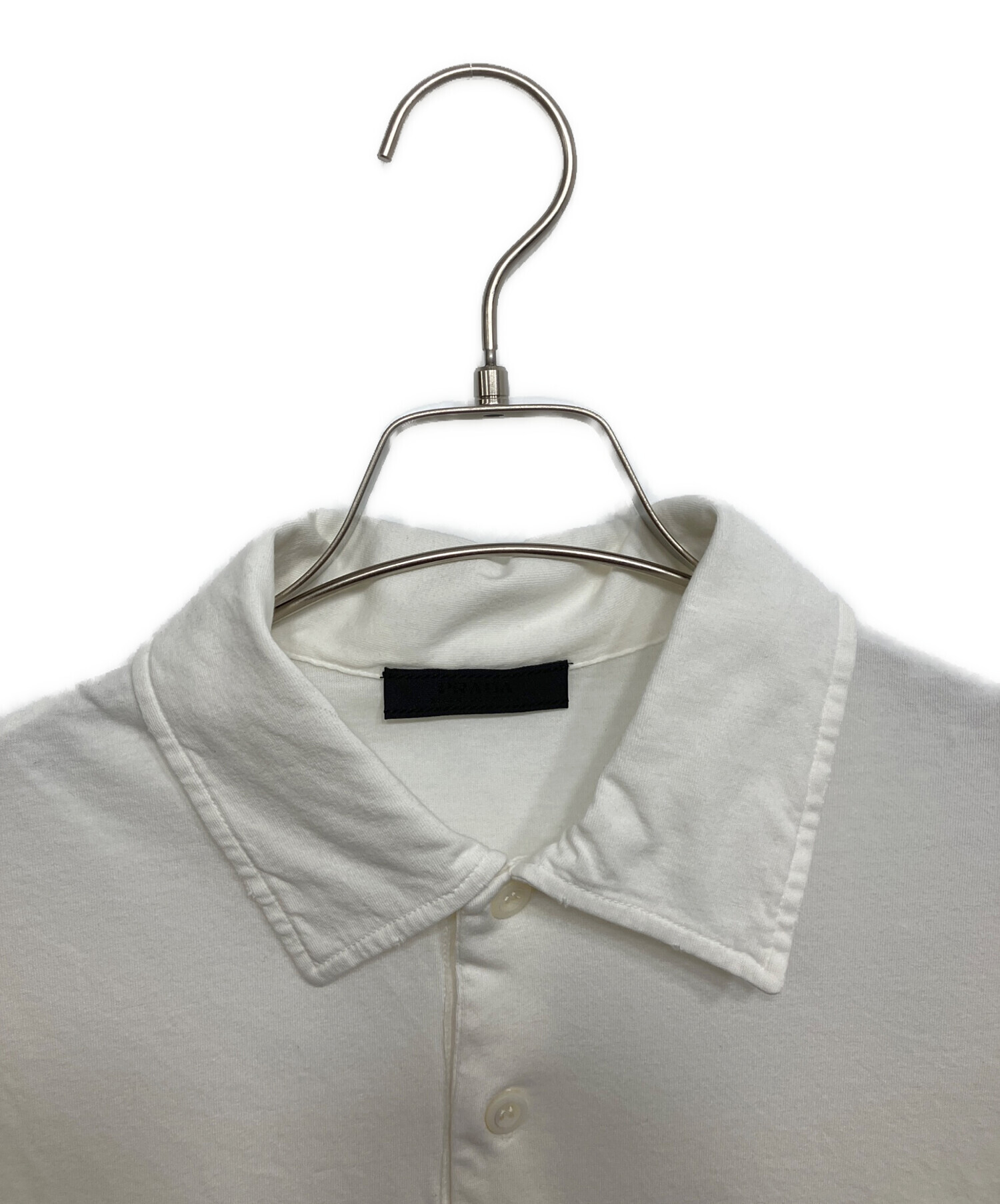 prada ポロシャツ 中古・古着通販】PRADA (プラダ) ポロシャツ ホワイト サイズ:S