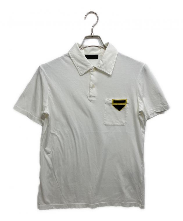PRADA ホワイト ポロシャツ 中古・古着通販】PRADA (プラダ) ポロシャツ ホワイト サイズ:S