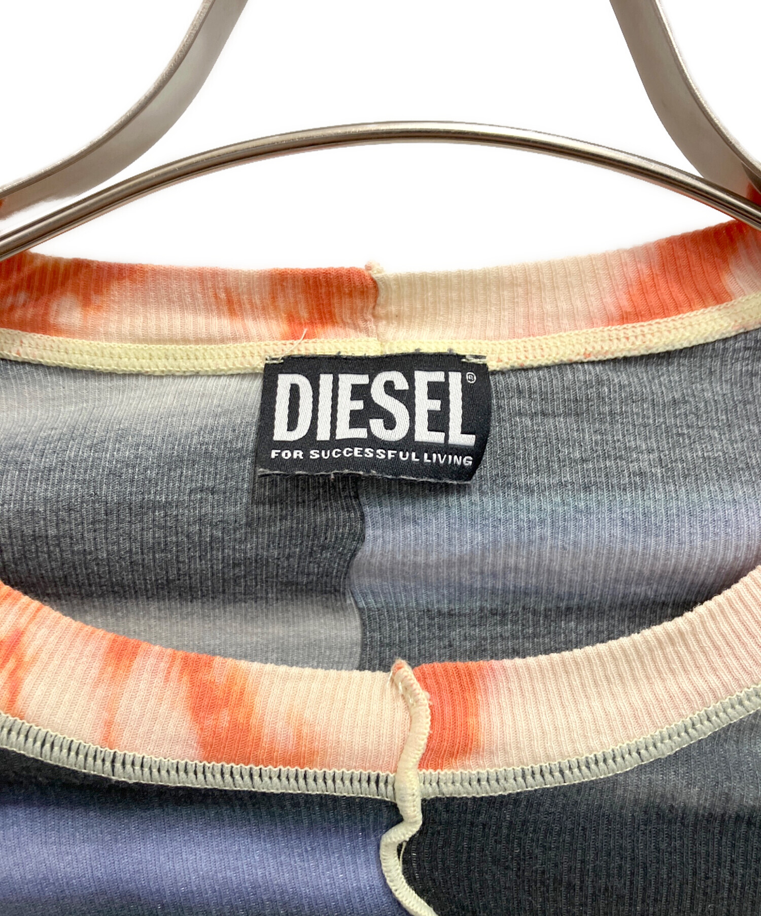 中古・古着通販】DIESEL (ディーゼル) T-TESSORタイダイリブカットソー 
