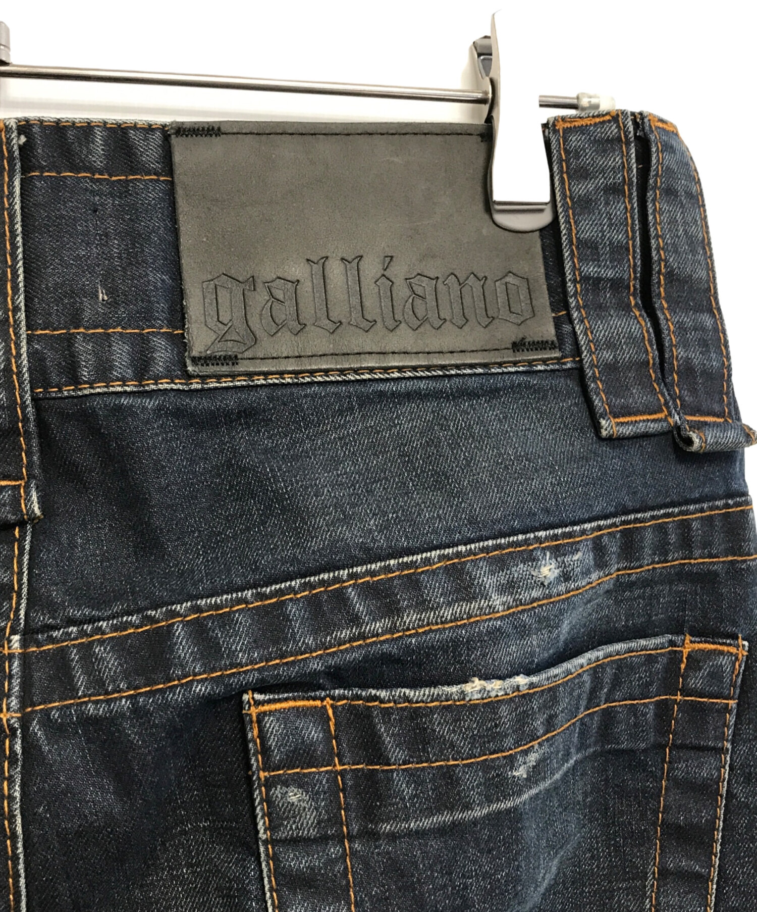 中古・古着通販】GALLIANO (ガリアーノ) 立体裁断ジーンズ インディゴ