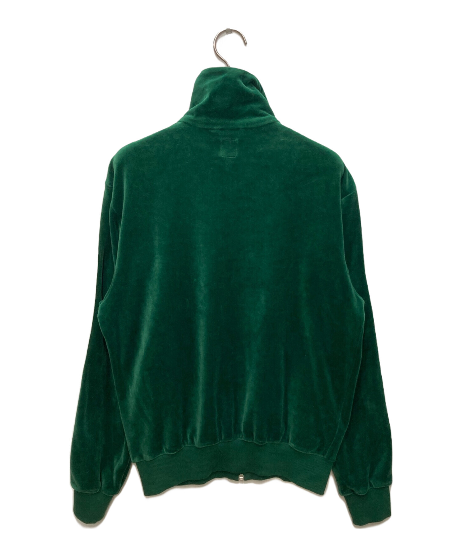 adidas トラックジャケット　ベロア　グリーン 中古・古着通販】adidas (アディダス) ベロアトラックジャケット