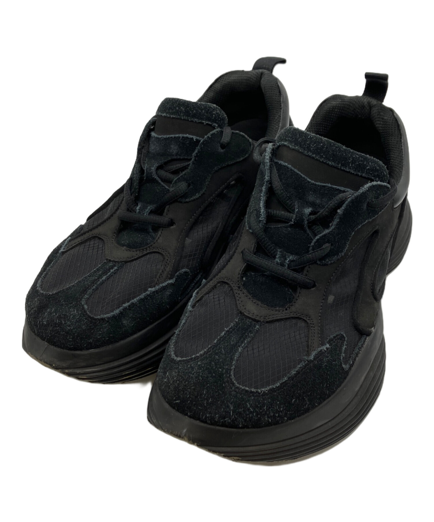 中古・古着通販】grounds (グラウンズ) ローカットスニーカー ブラック 