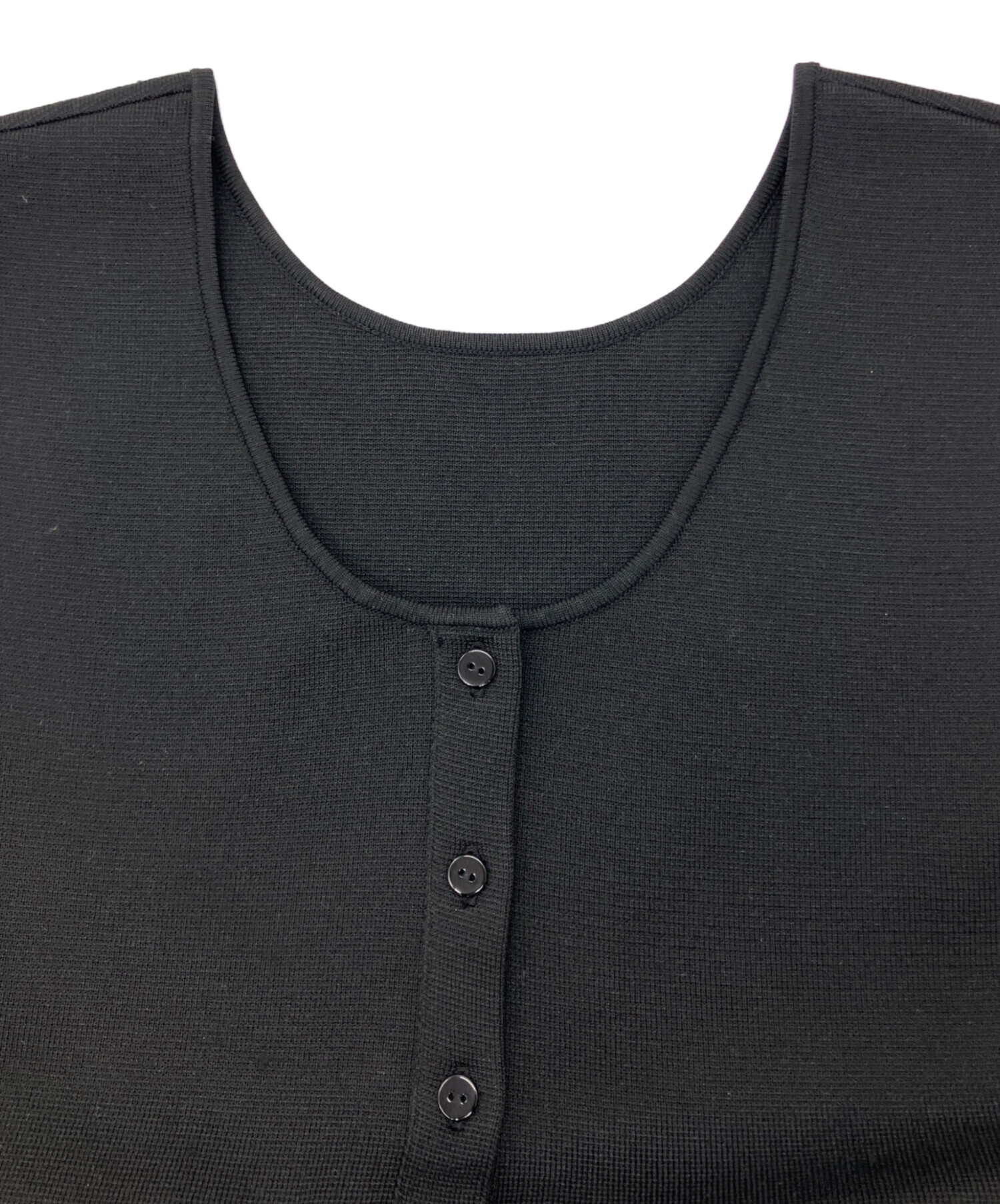 ＜AEWEN MATOPH＞ペプラム フリル 2WAY ノースリーブニット 中古・古着通販】AEWEN MATOPH (イウエン マトフ) ペプラムフリル2WAY