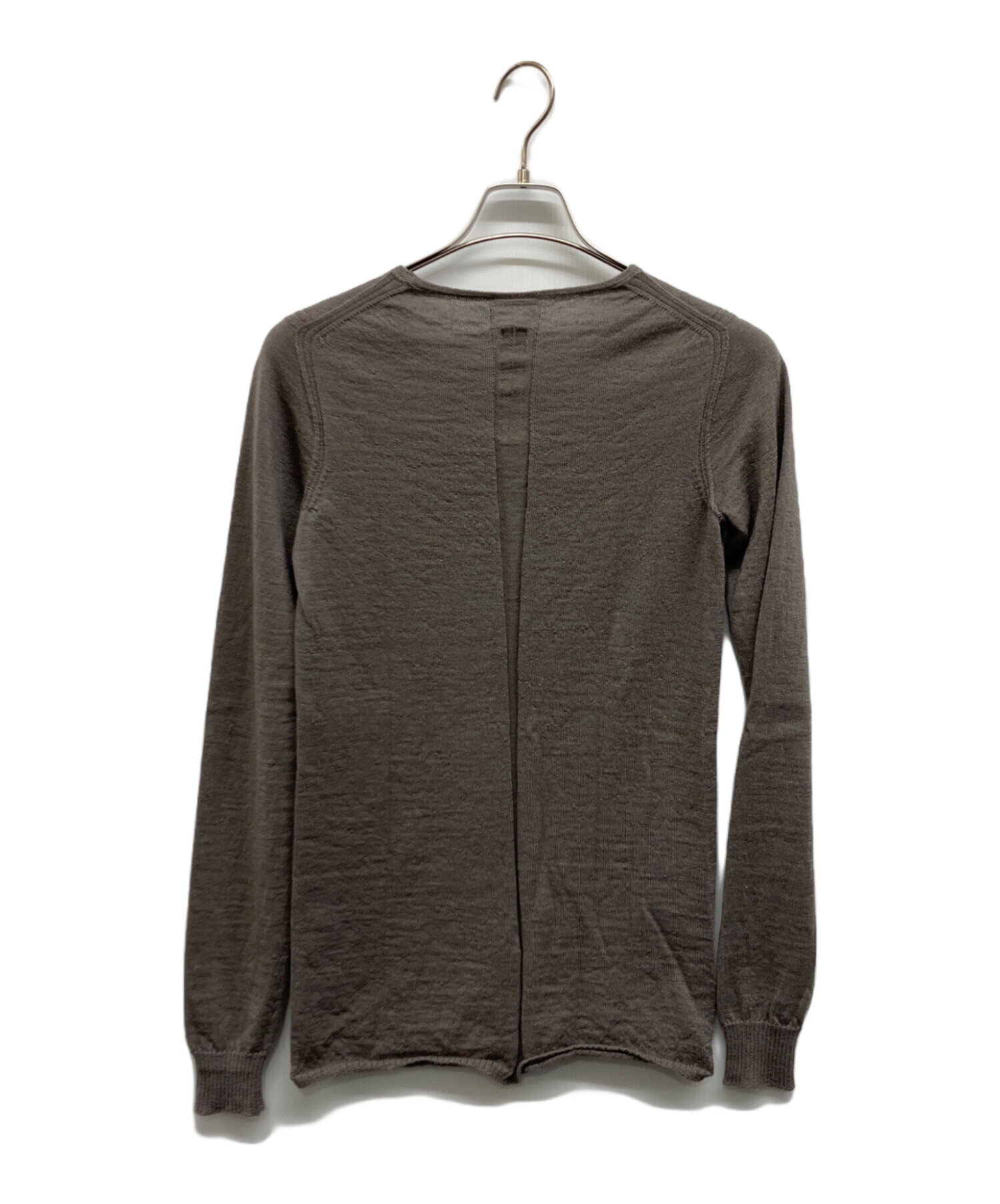 中古・古着通販】RICK OWENS (リックオウエンス) ウールニット グレー