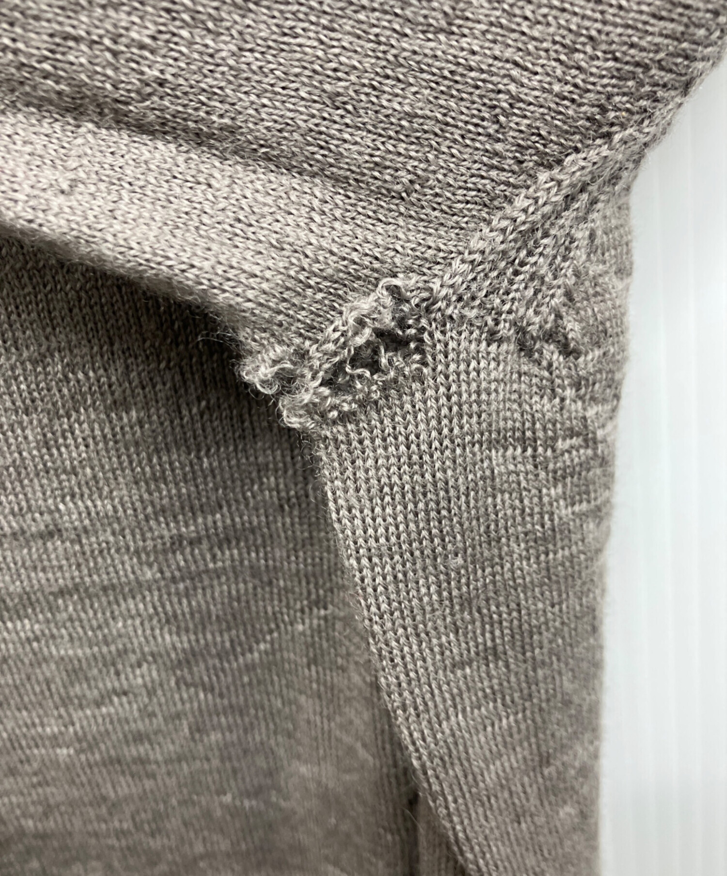 中古・古着通販】RICK OWENS (リックオウエンス) ウールニット グレー
