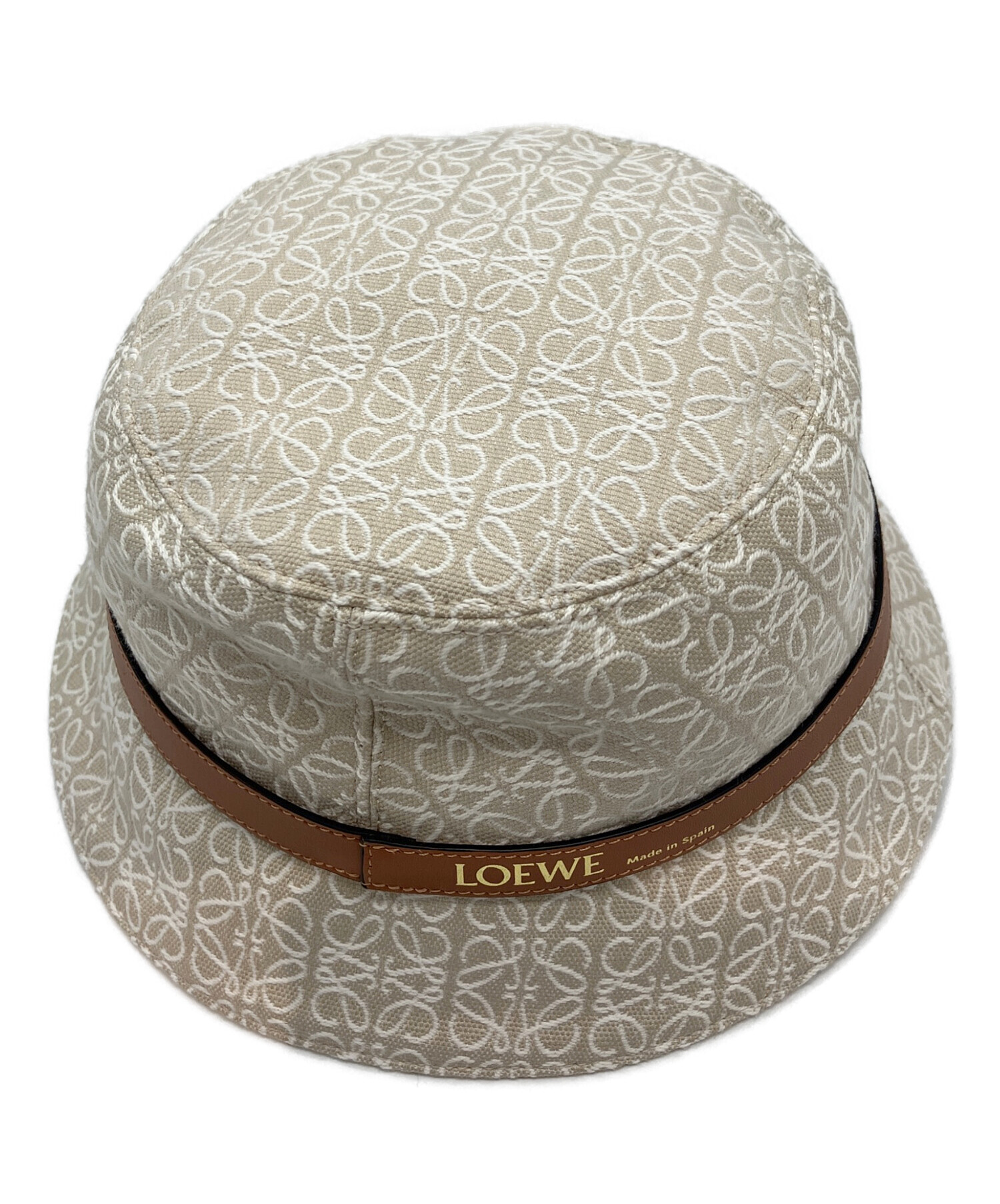 美品 LOEWE アナグラムバケットハット (ジャカード&カーフ) 中古・古着通販】LOEWE (ロエベ) アナグラムジャカード＆カーフ